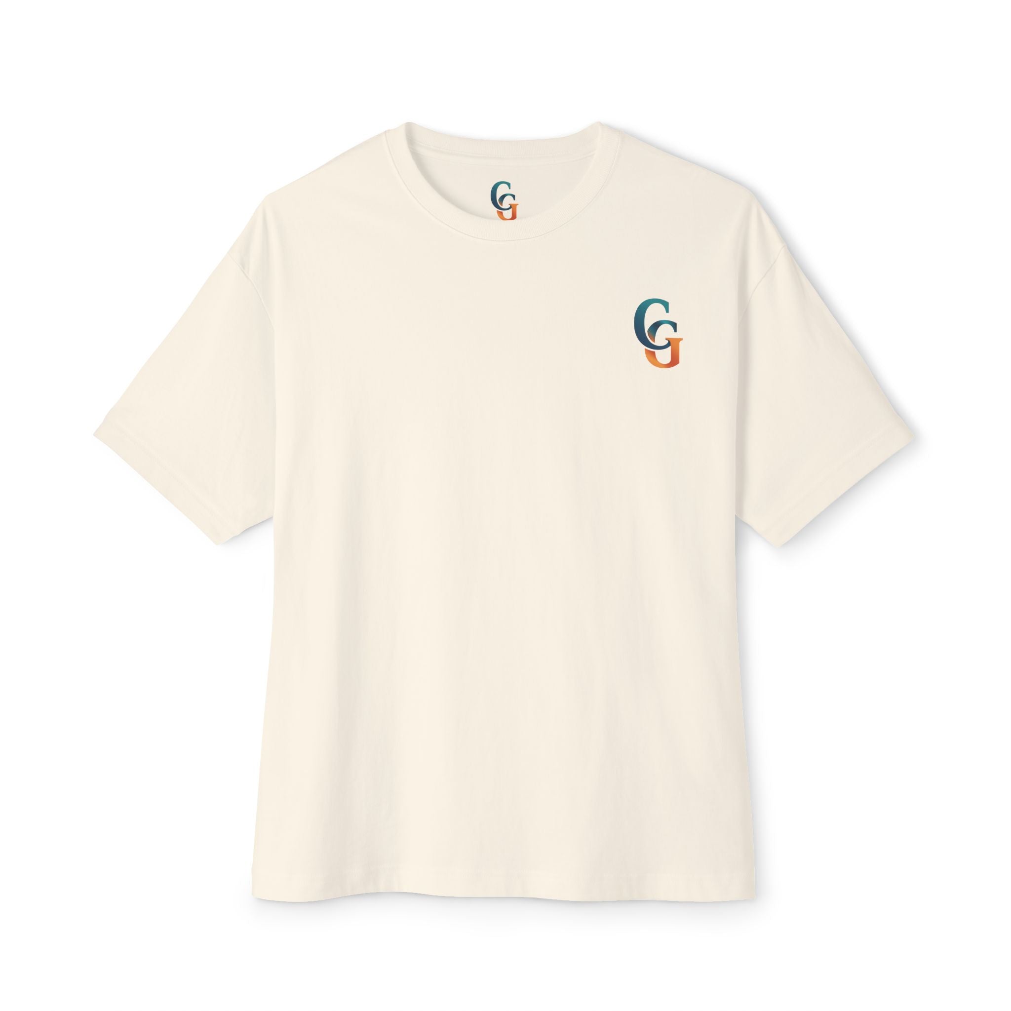 CHUBBA GEAR Surfboard Palm Tree Unisex Oversized Boxy Tee – Coastal Beach Graphic T-Shirt