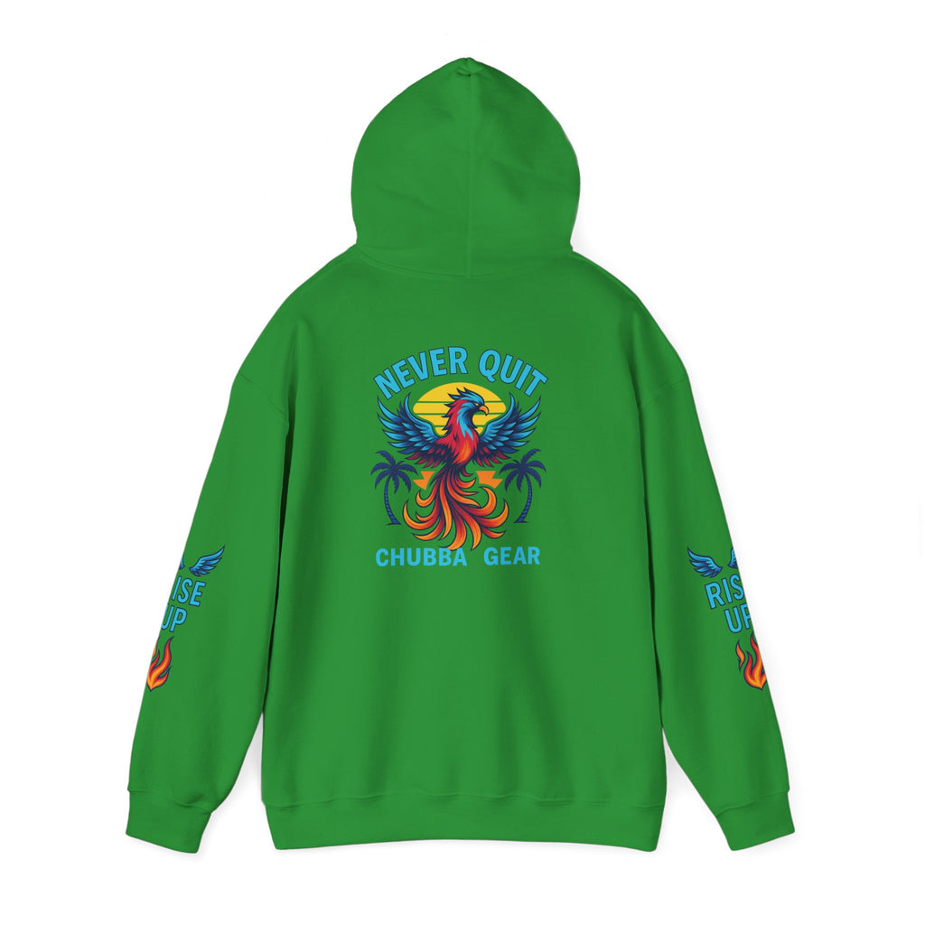 CHUBBA GEAR Phoenix Never Quit Motivational Hoodie