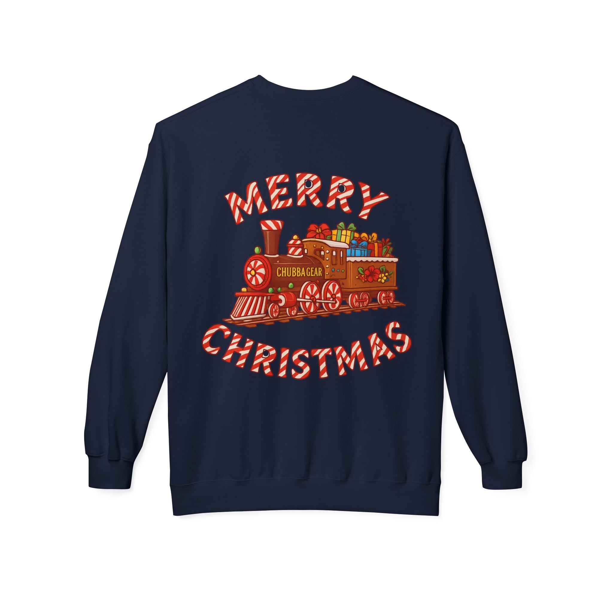 Christmas Train Sweatshirt — 'Merry Christmas' Holiday Crewneck