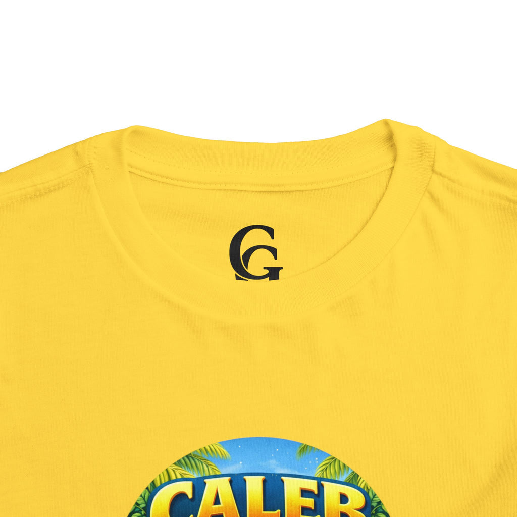 CHUBBA GEAR Caleb Chubba Life Toddler Tee — Cute Surfing Tiger Kids Shirt