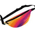CHUBBA GEAR Retro Sunset Waist Bag — Colorful Wave Sling Pack