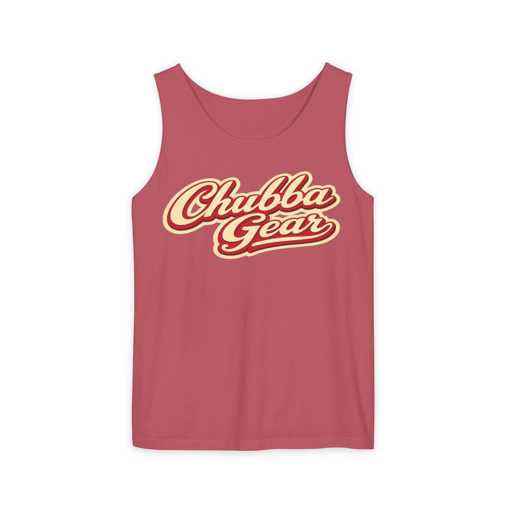 CHUBBA GEAR Vintage Beach Tank Top – Retro 60s Surf Graphic Tropical Summer Shirt