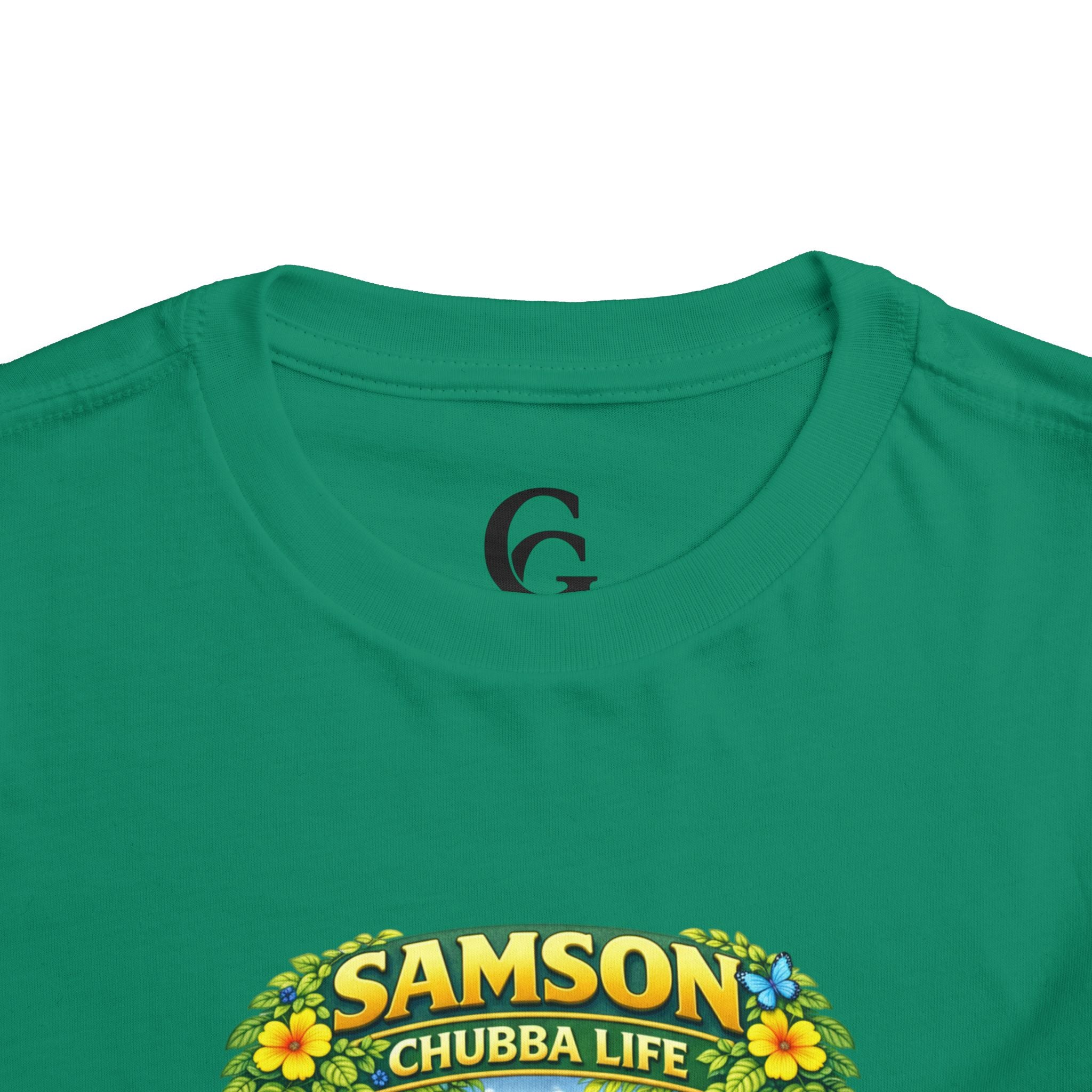 CHUBBA GEAR Samson Chubba Life Toddler Tee - Cute Tropical Orangutan Shirt for Kids