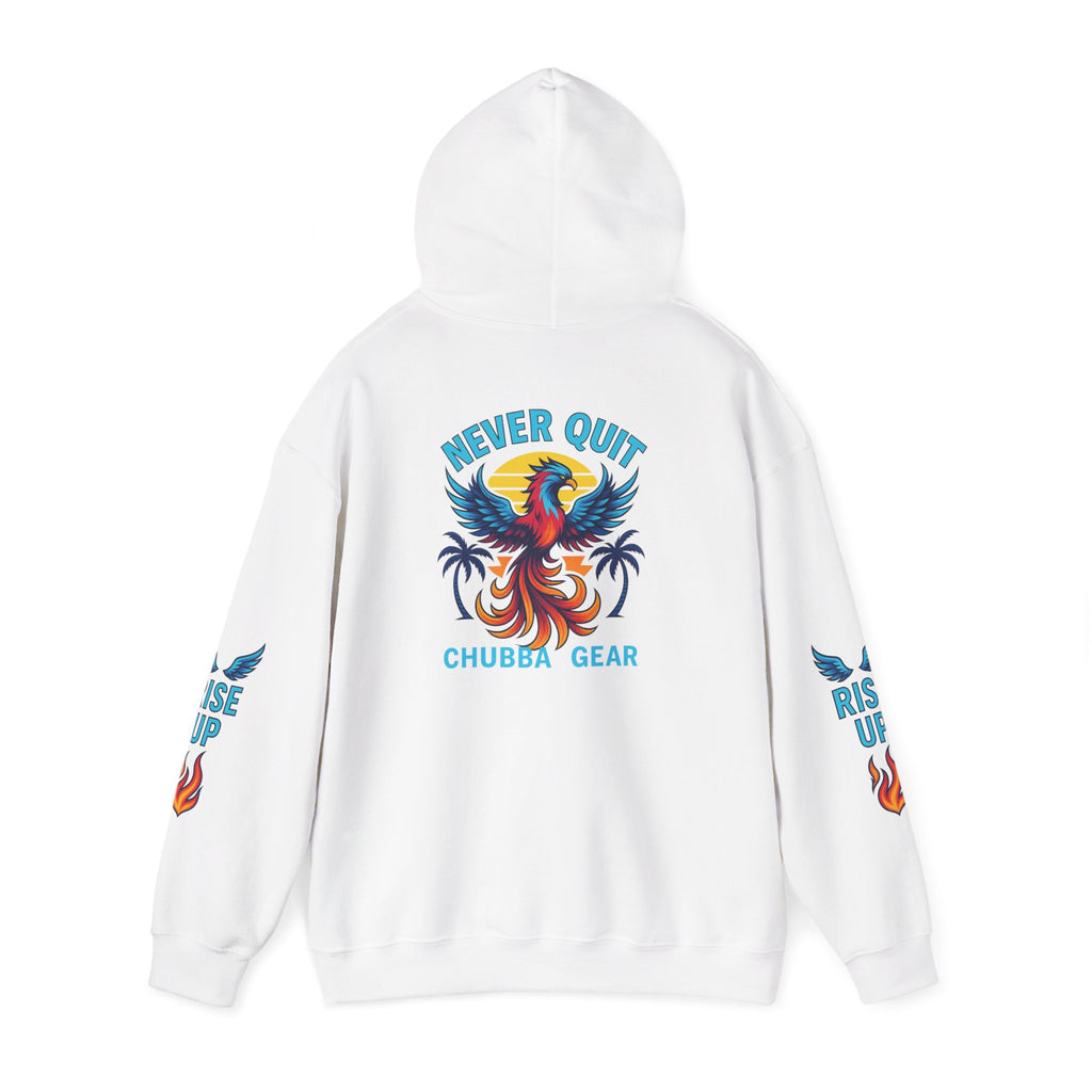 CHUBBA GEAR Phoenix Never Quit Motivational Hoodie