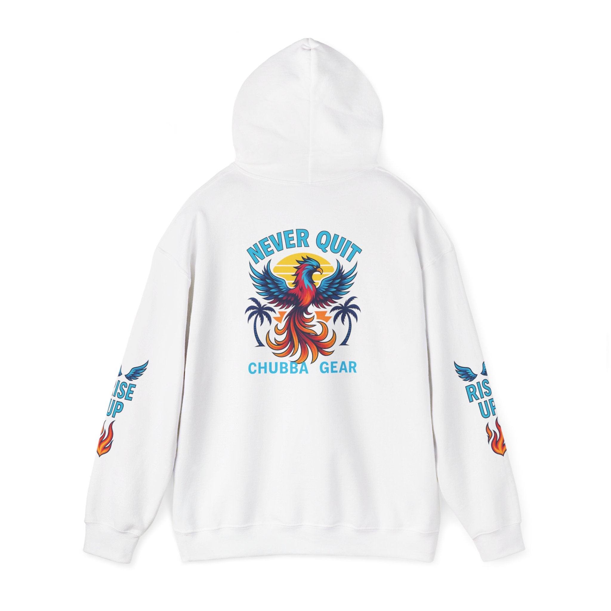 Hoodie CHUBBA GEAR Phoenix Hoodie — "Never Quit" Inspirational Pullover