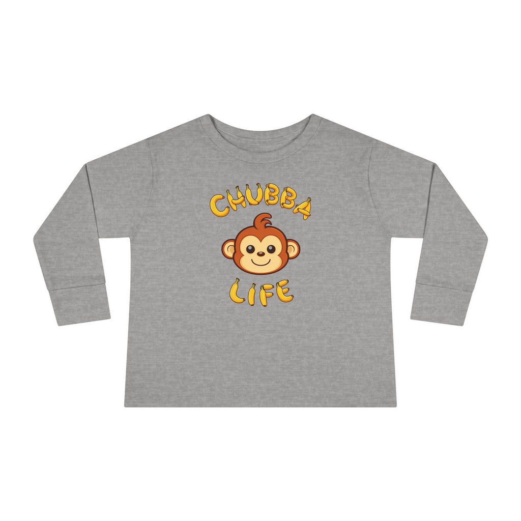 CHUBBA GEAR Toddler Long Sleeve Tee – Chubba Life Monkey Graphic