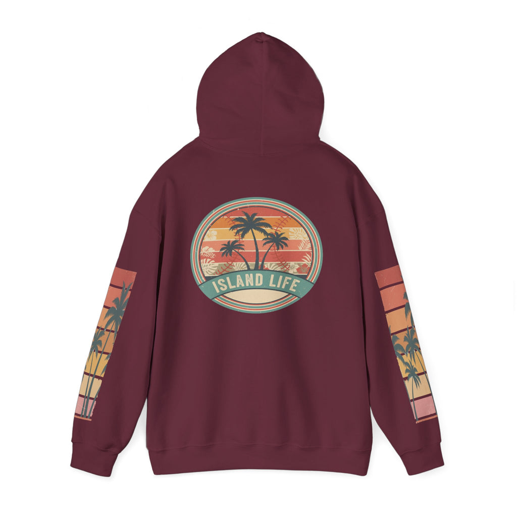Chubba Gear Island Life Hoodie — Palm Tree Sunset Pullover