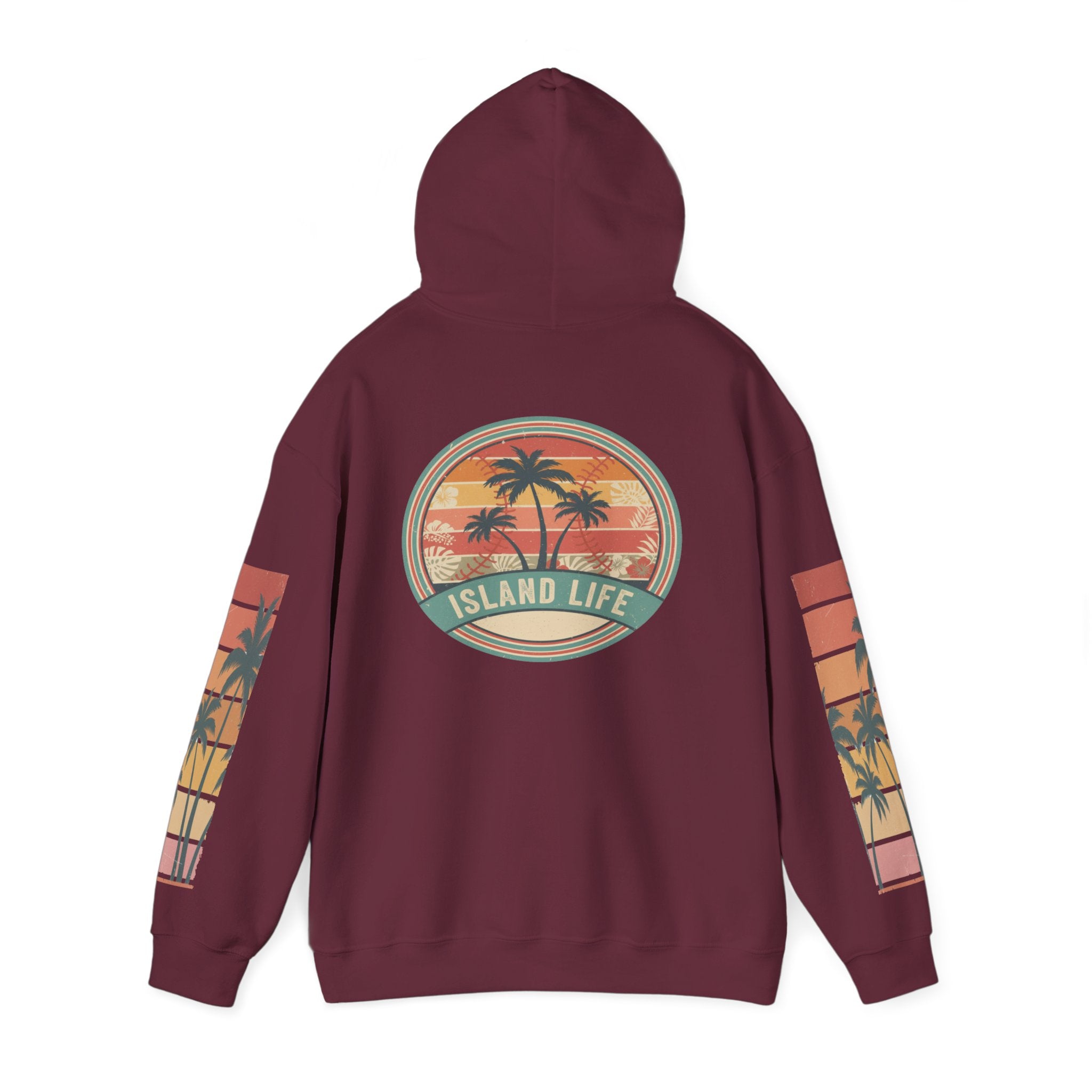 Chubba Gear Island Life Hoodie — Palm Tree Sunset Pullover