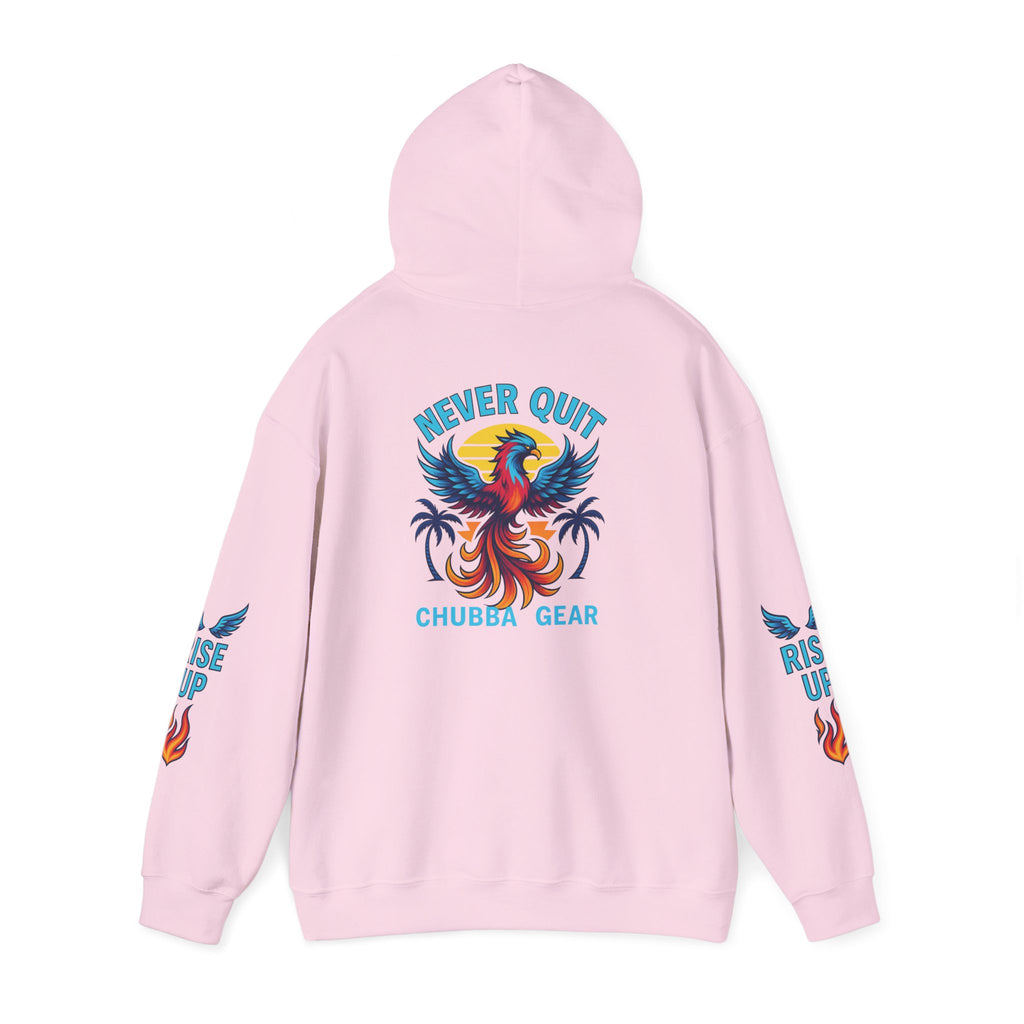 CHUBBA GEAR Phoenix Never Quit Motivational Hoodie