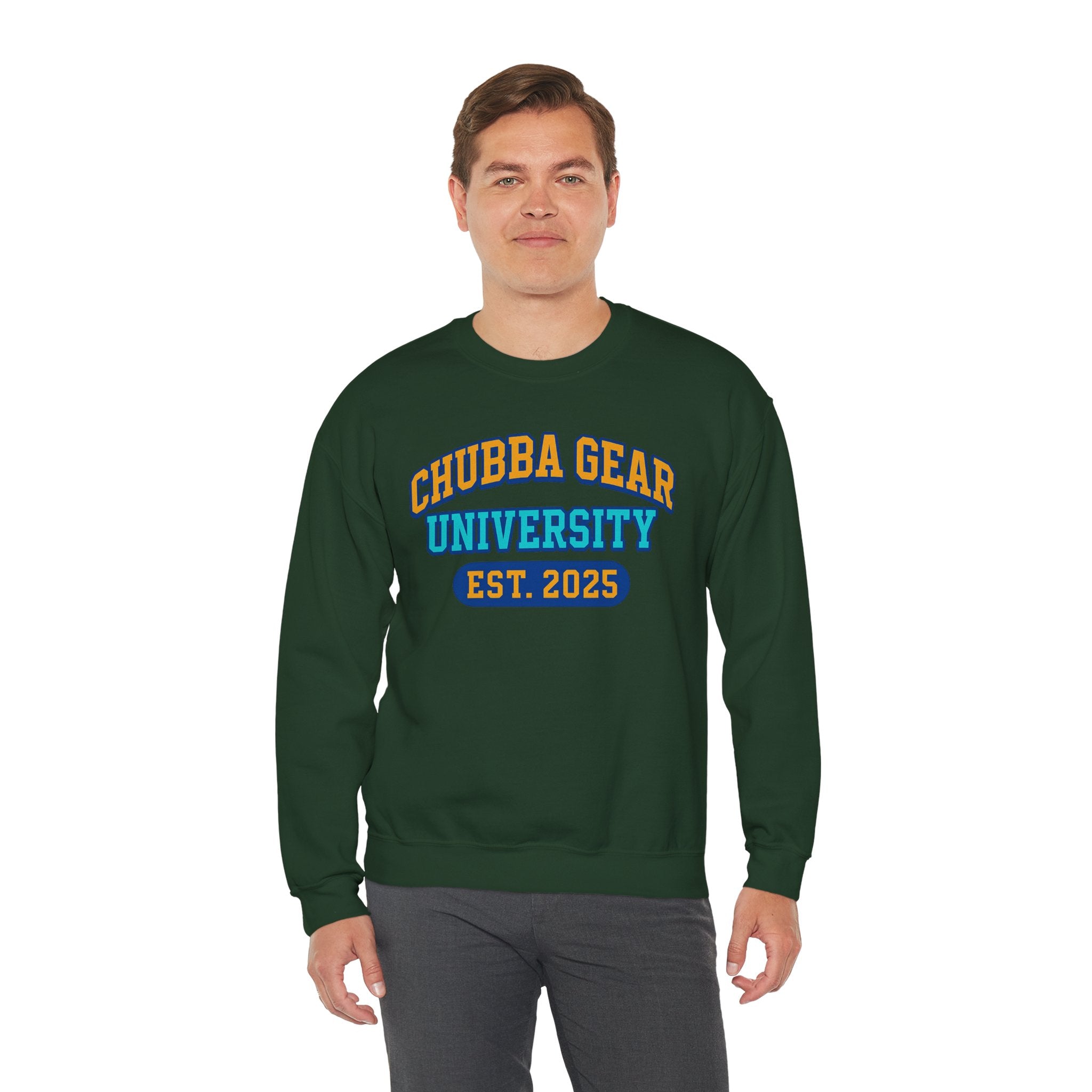CHUBBA GEAR Collegiate Crewneck Sweatshirt