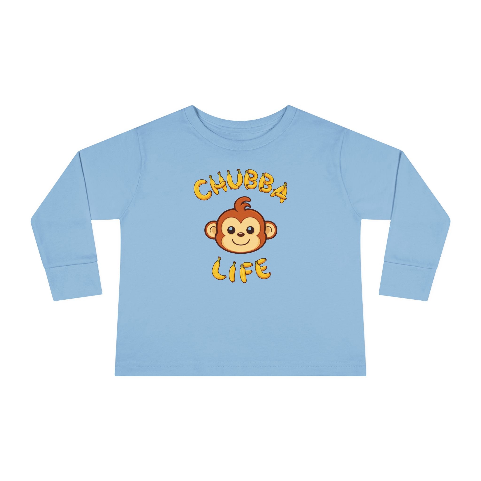 CHUBBA GEAR Toddler Long Sleeve Tee – Chubba Life Monkey Graphic