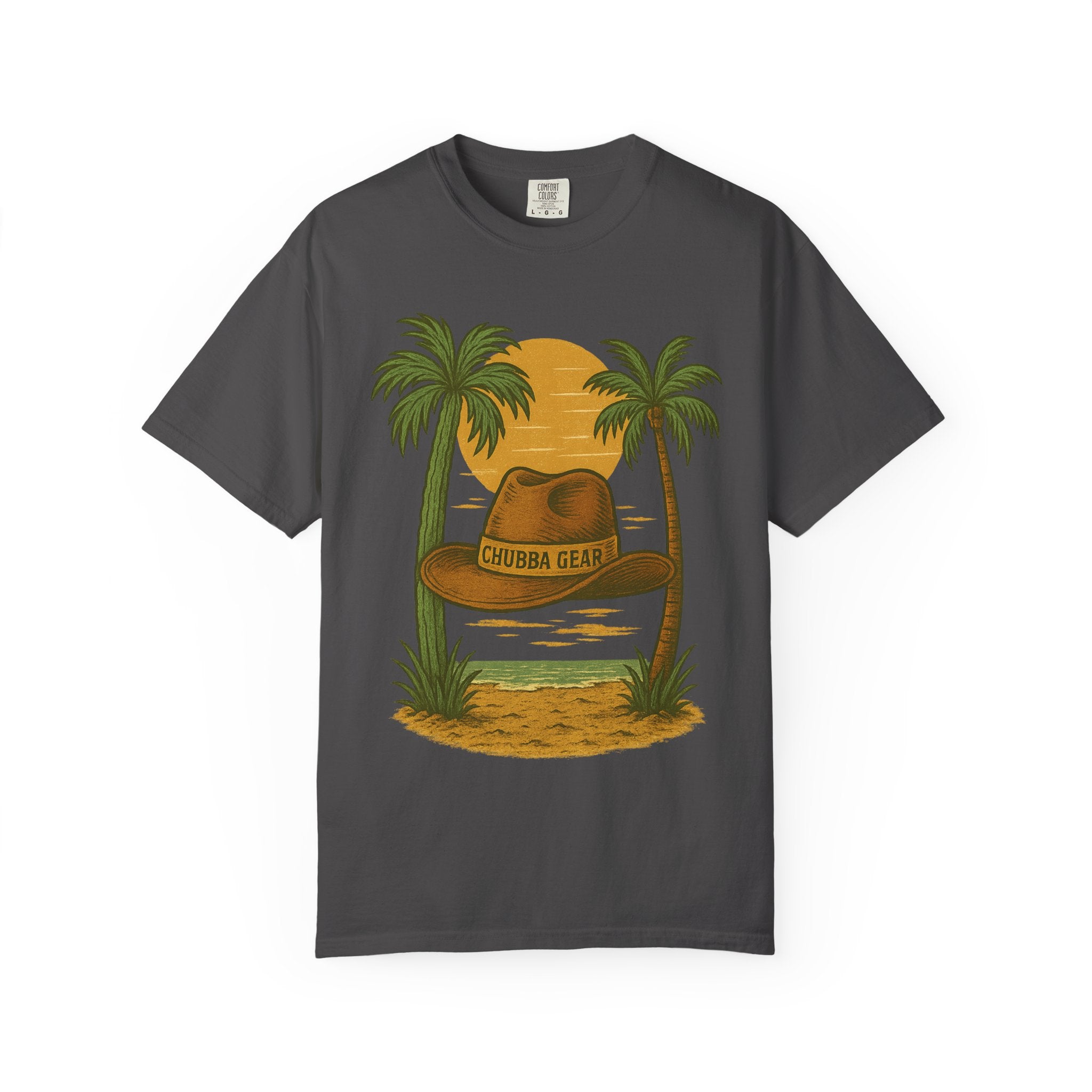 T-Shirt 'Tropical Sunset' Hat Graphic T-Shirt