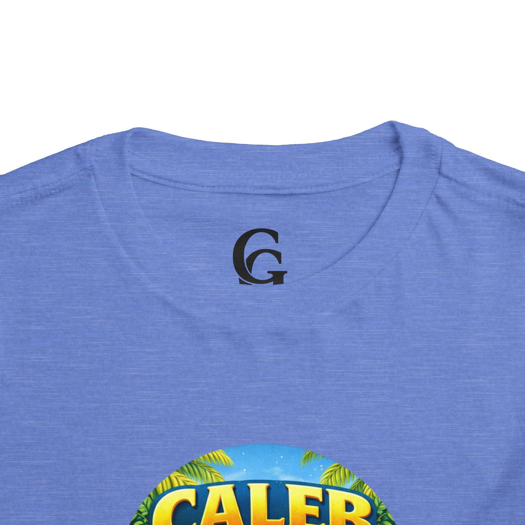 CHUBBA GEAR Caleb Chubba Life Toddler Tee — Cute Surfing Tiger Kids Shirt