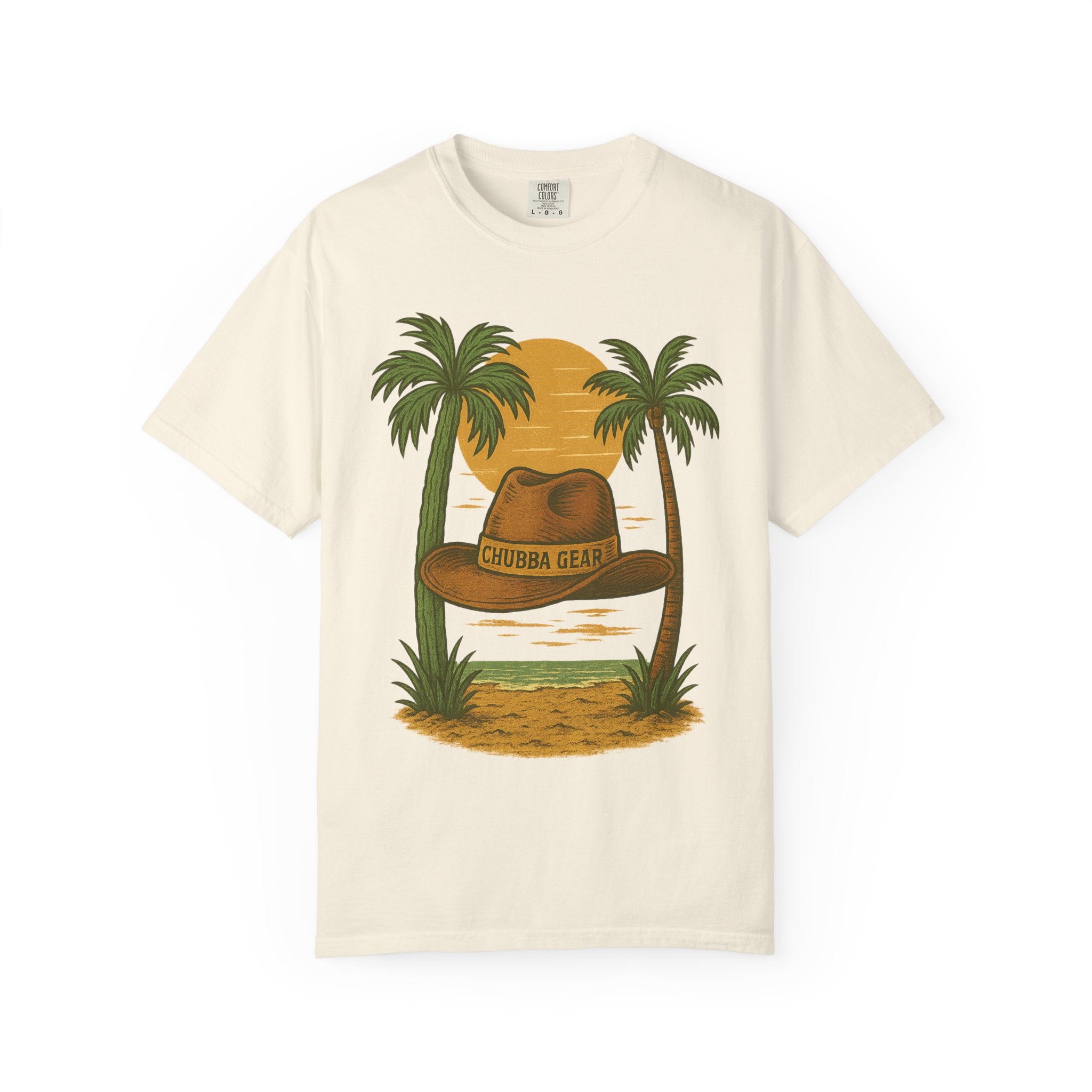 T-Shirt 'Tropical Sunset' Hat Graphic T-Shirt