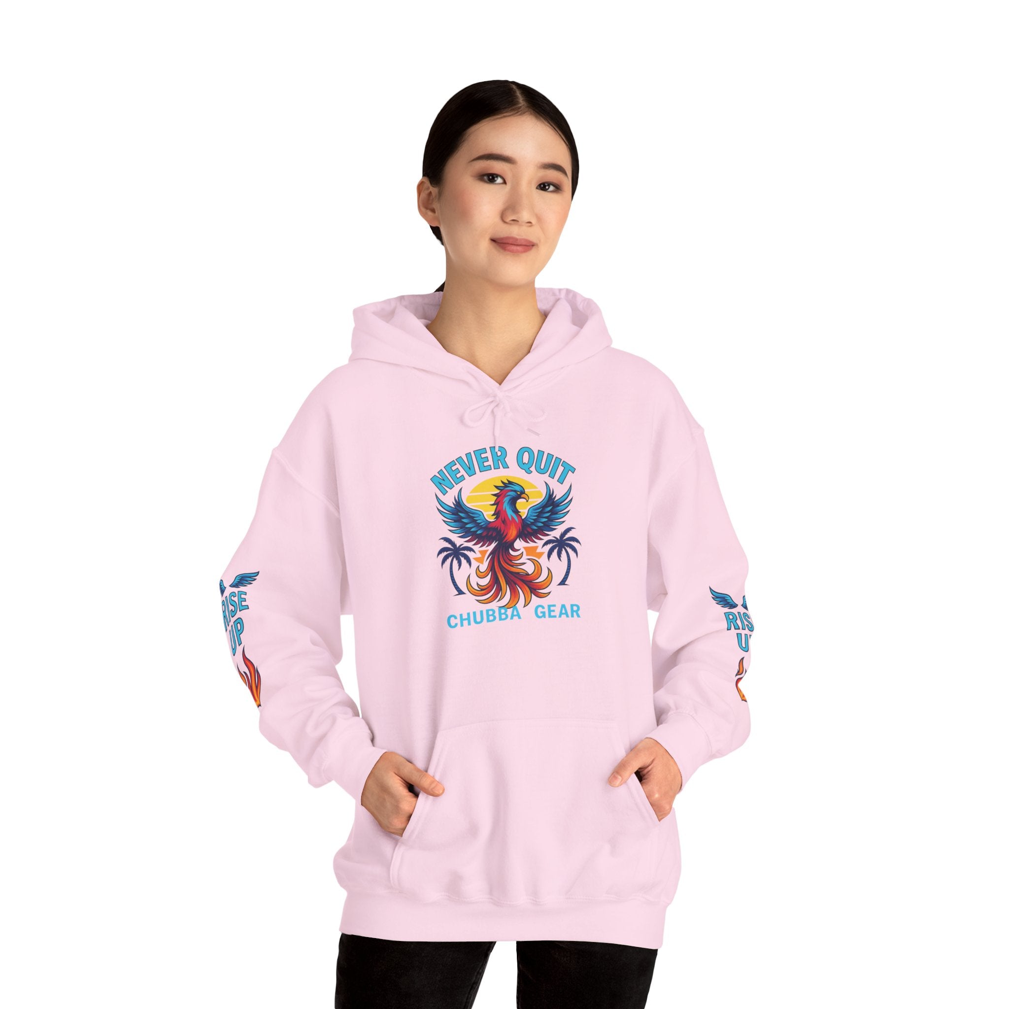 Hoodie CHUBBA GEAR Phoenix Hoodie — "Never Quit" Inspirational Pullover