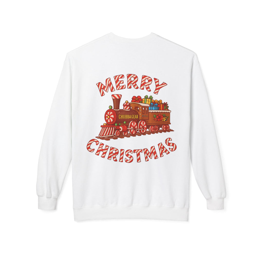 CHUBBA GEAR Christmas Train Sweatshirt - Merry Christmas Holiday Crewneck