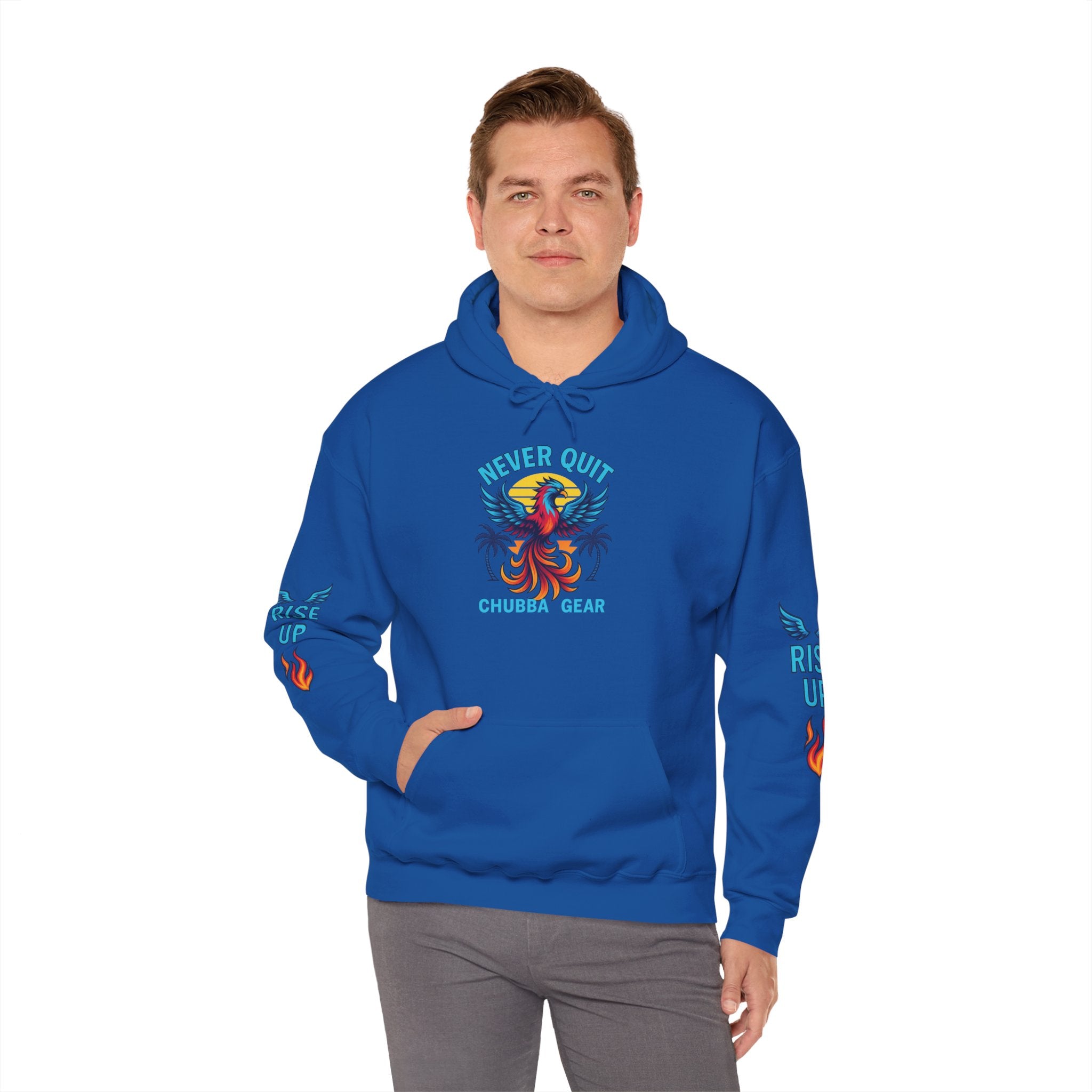 Hoodie CHUBBA GEAR Phoenix Hoodie — "Never Quit" Inspirational Pullover