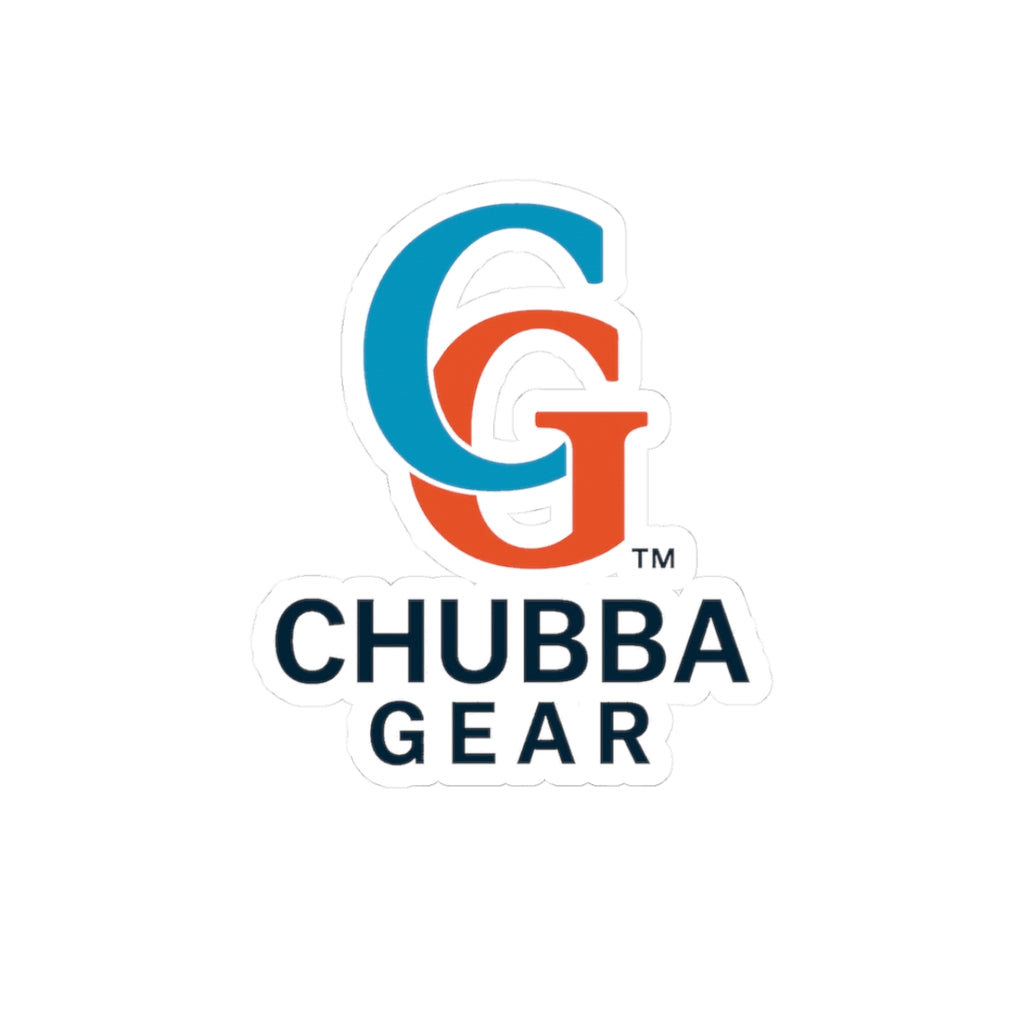 CHUBBA GEAR Logo Stickers | Kiss-Cut Vinyl Laptop Decals