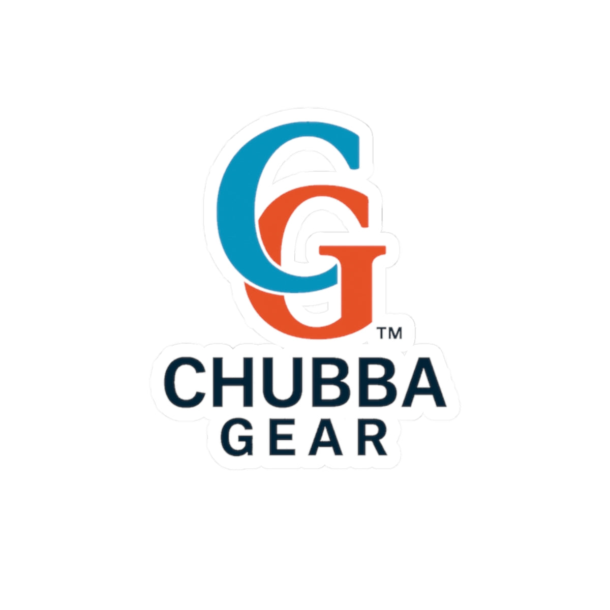 Chubba Gear Logo Stickers — Kiss-Cut Vinyl Laptop Decals