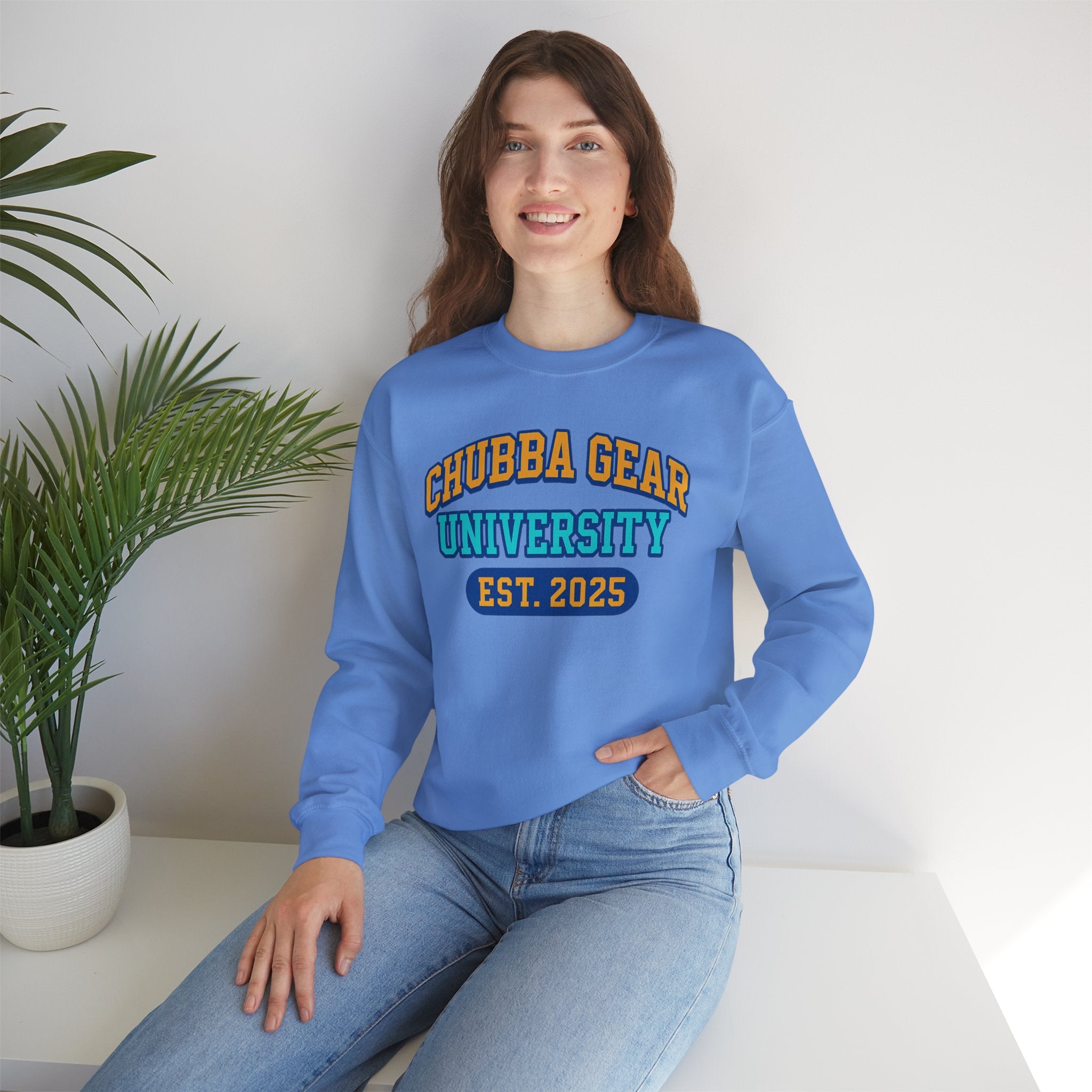 CHUBBA GEAR Collegiate Crewneck Sweatshirt