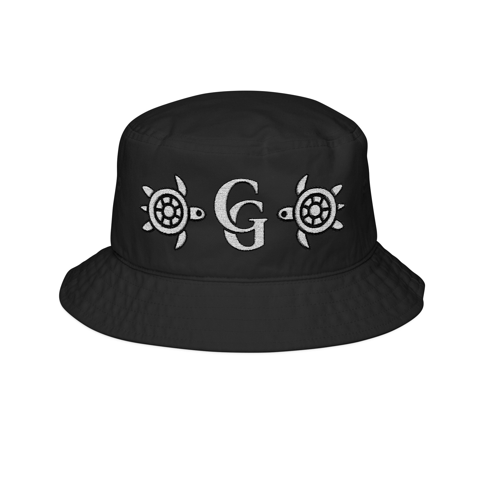 CHUBBA GEAR Embroidered Turtle Bucket Hat – CG Monogram Coastal Sun Hat