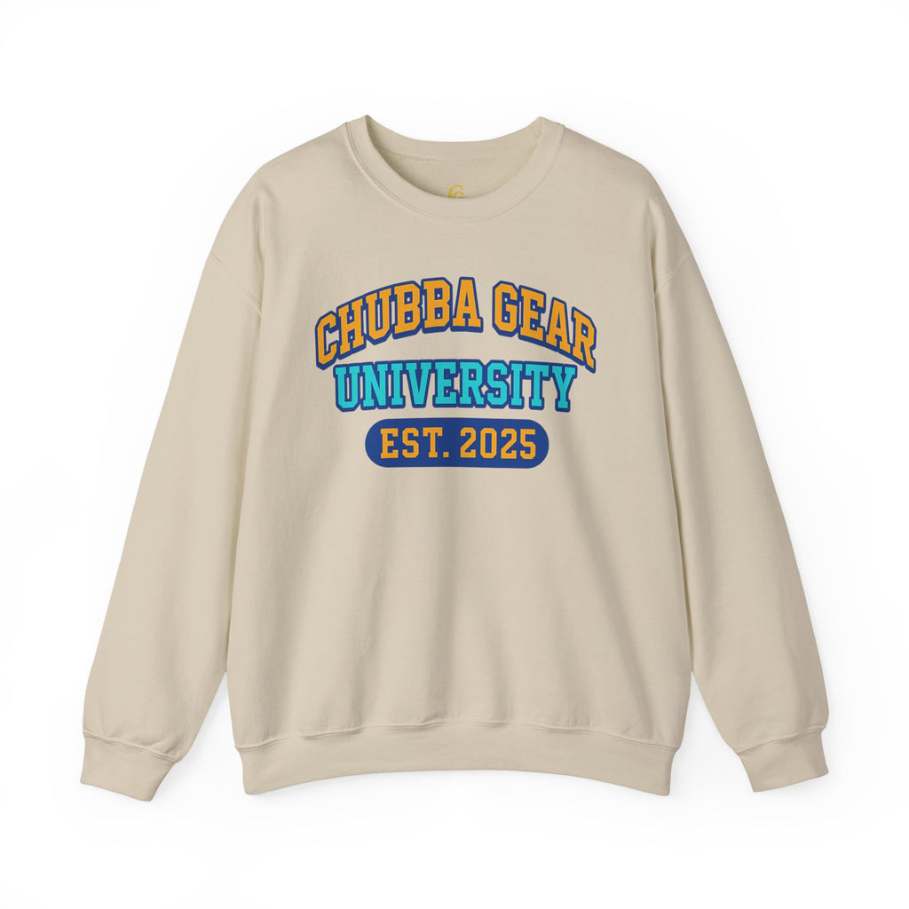 CHUBBA GEAR Collegiate Crewneck Sweatshirt