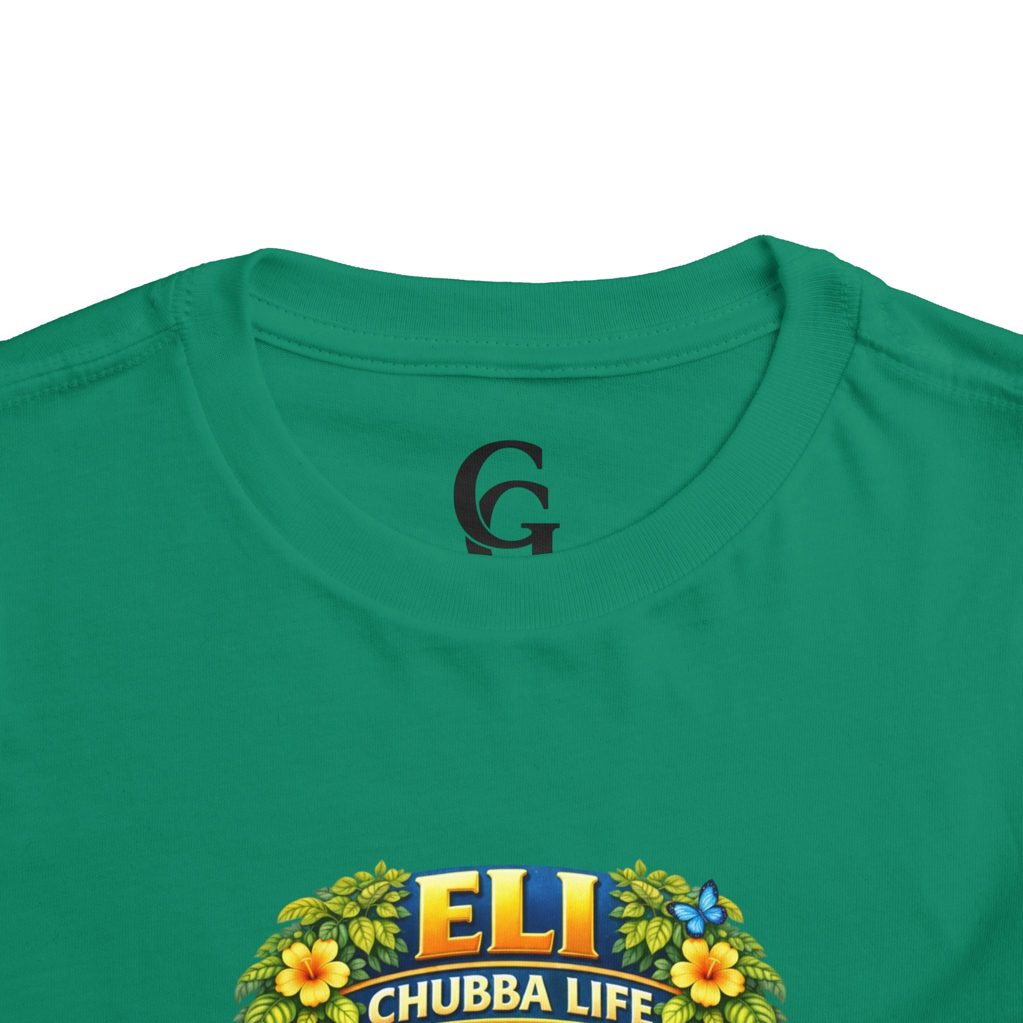 CHUBBA GEAR Eli Chubba Life Toddler Tee - Cute Giraffe Beach Shirt for Kids