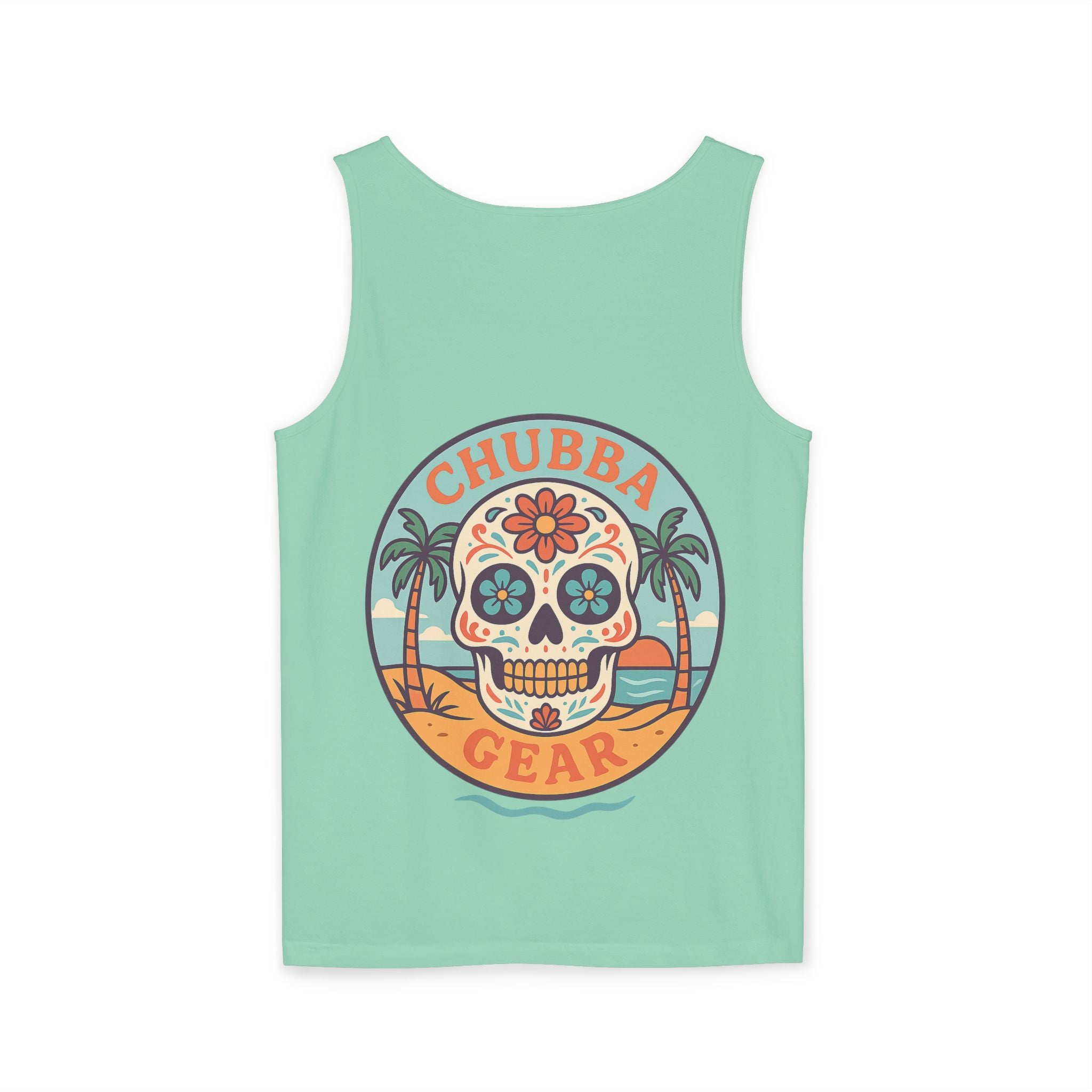 CHUBBA GEAR Skull Beach Tank Top | Graphic Summer Surf Tank