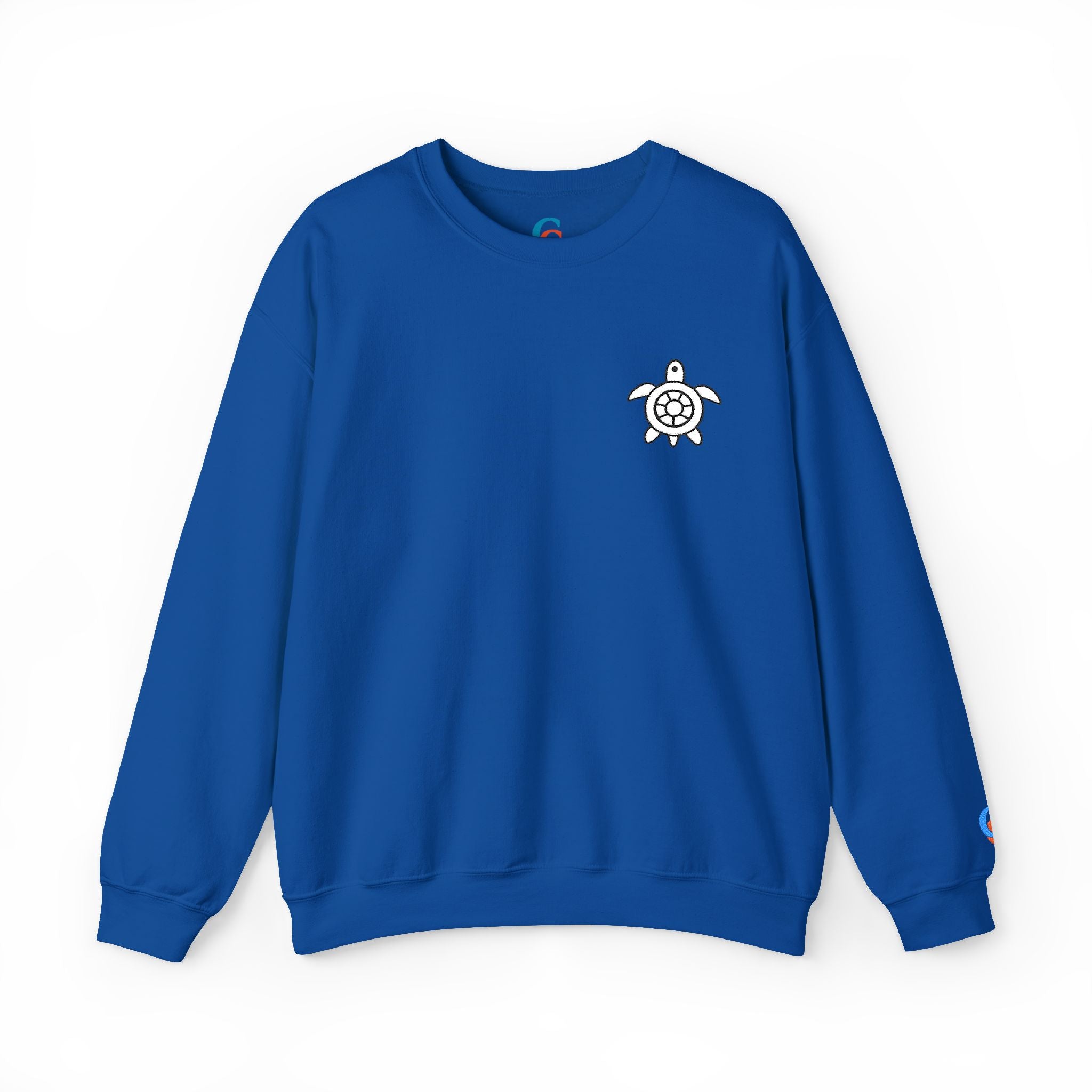 CHUBBA GEAR Sea Turtle Embroidered Crewneck Sweatshirt