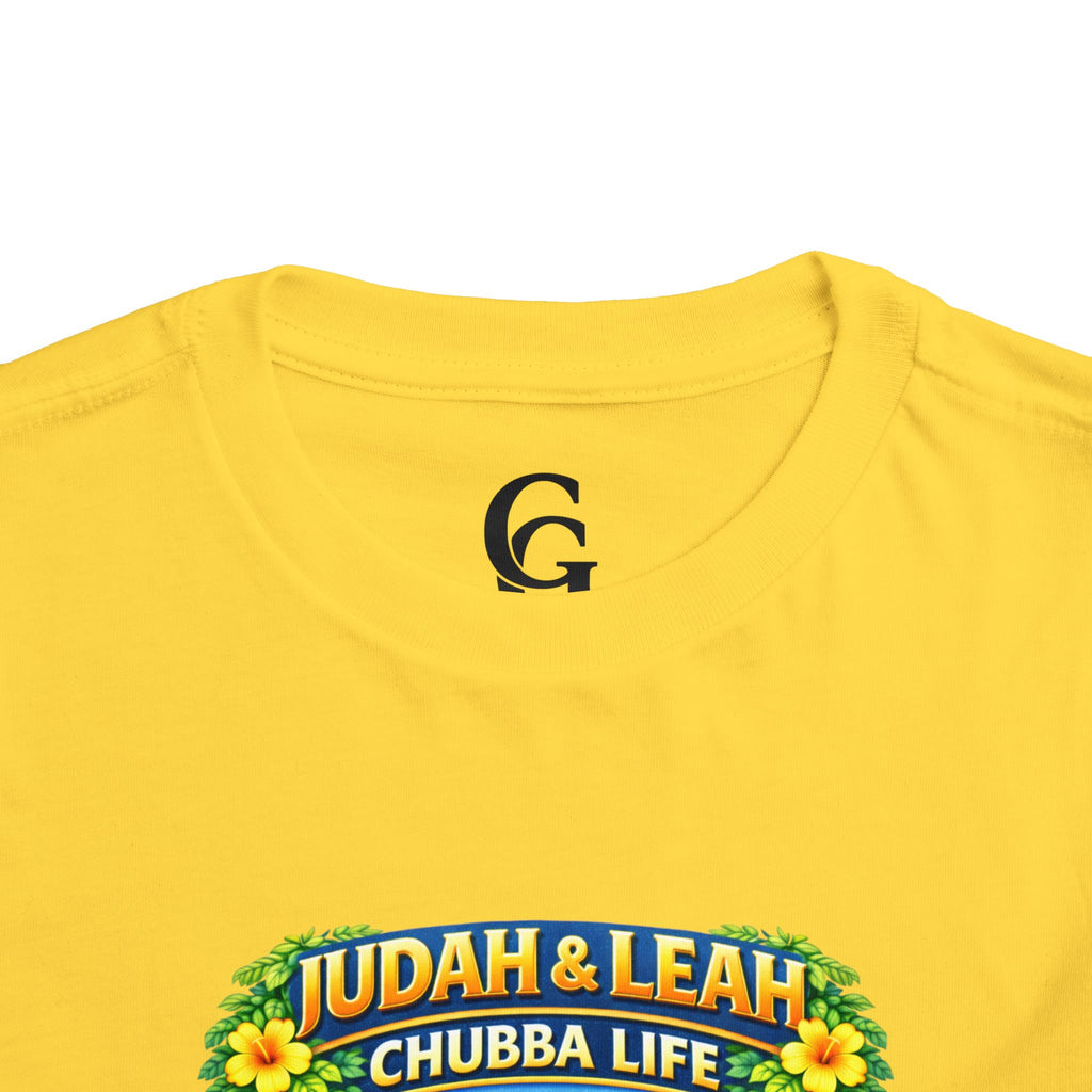 CHUBBA GEAR Toddler Tee - "Judah & Leah Chubba Life" Cute Matching lion cubs Graphic Shirt