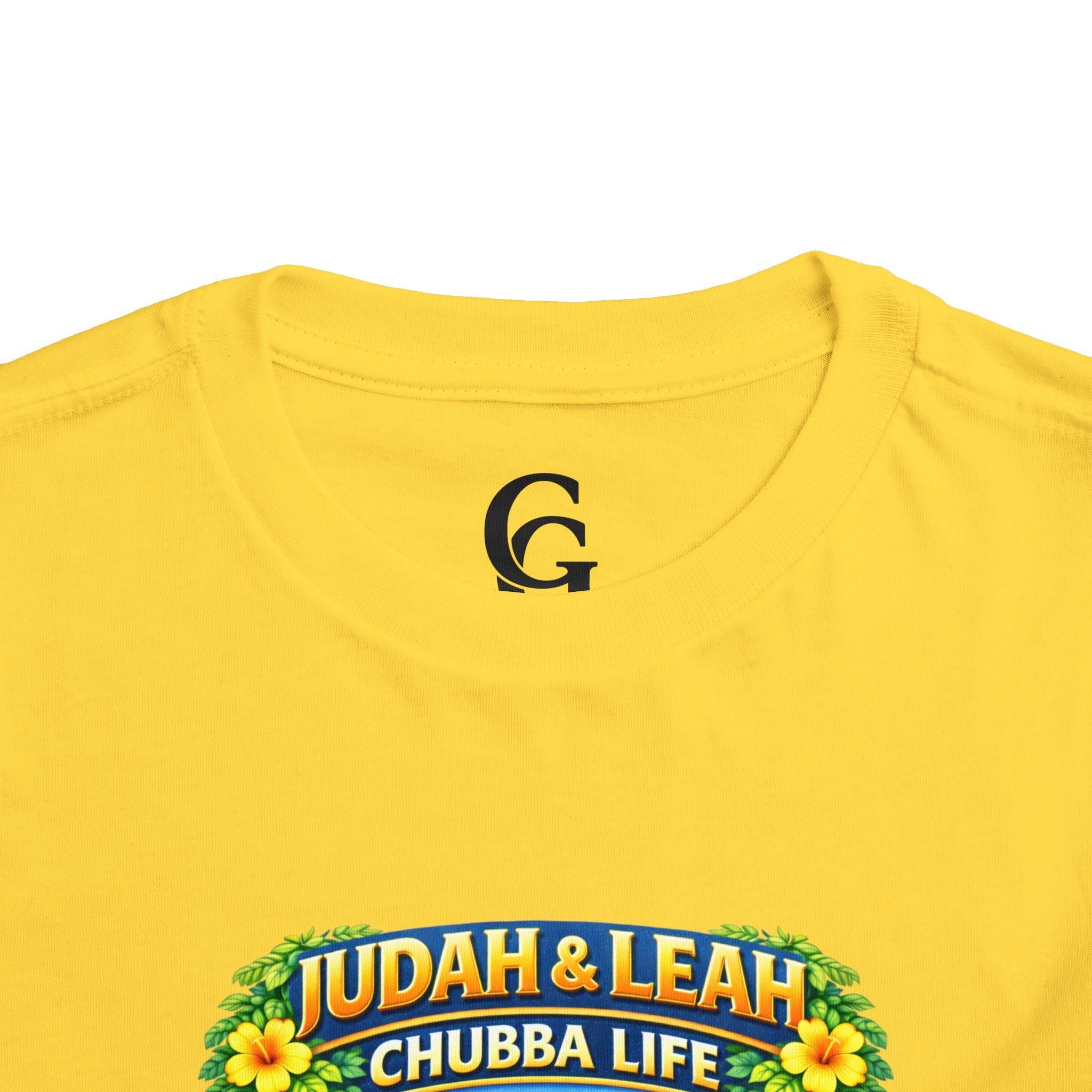 CHUBBA GEAR Toddler Tee - "Judah & Leah Chubba Life" Cute Matching lion cubs Graphic Shirt