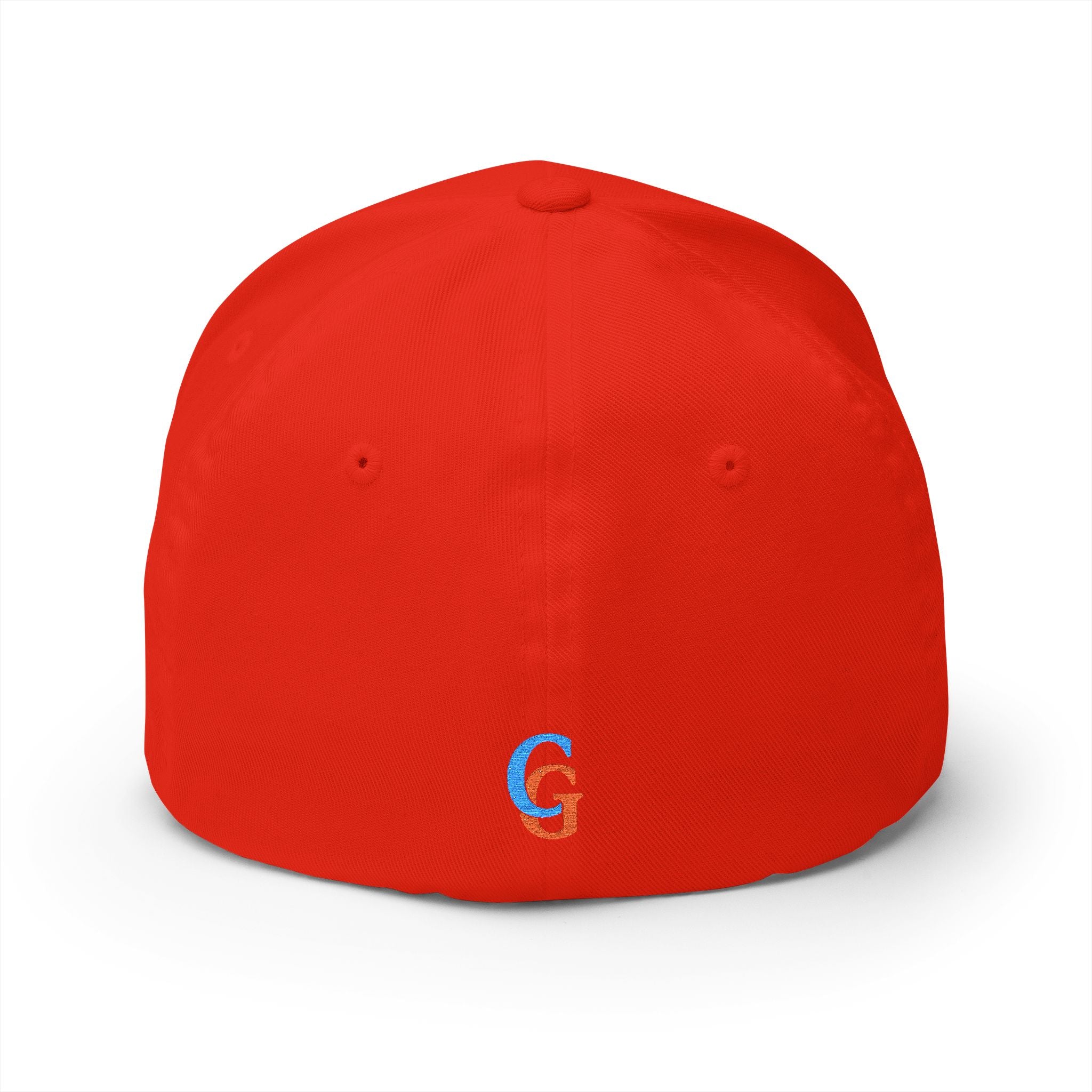 Hat-Embroidered 'CHUBBA GEAR' Structured Cap — White Gold Stitching