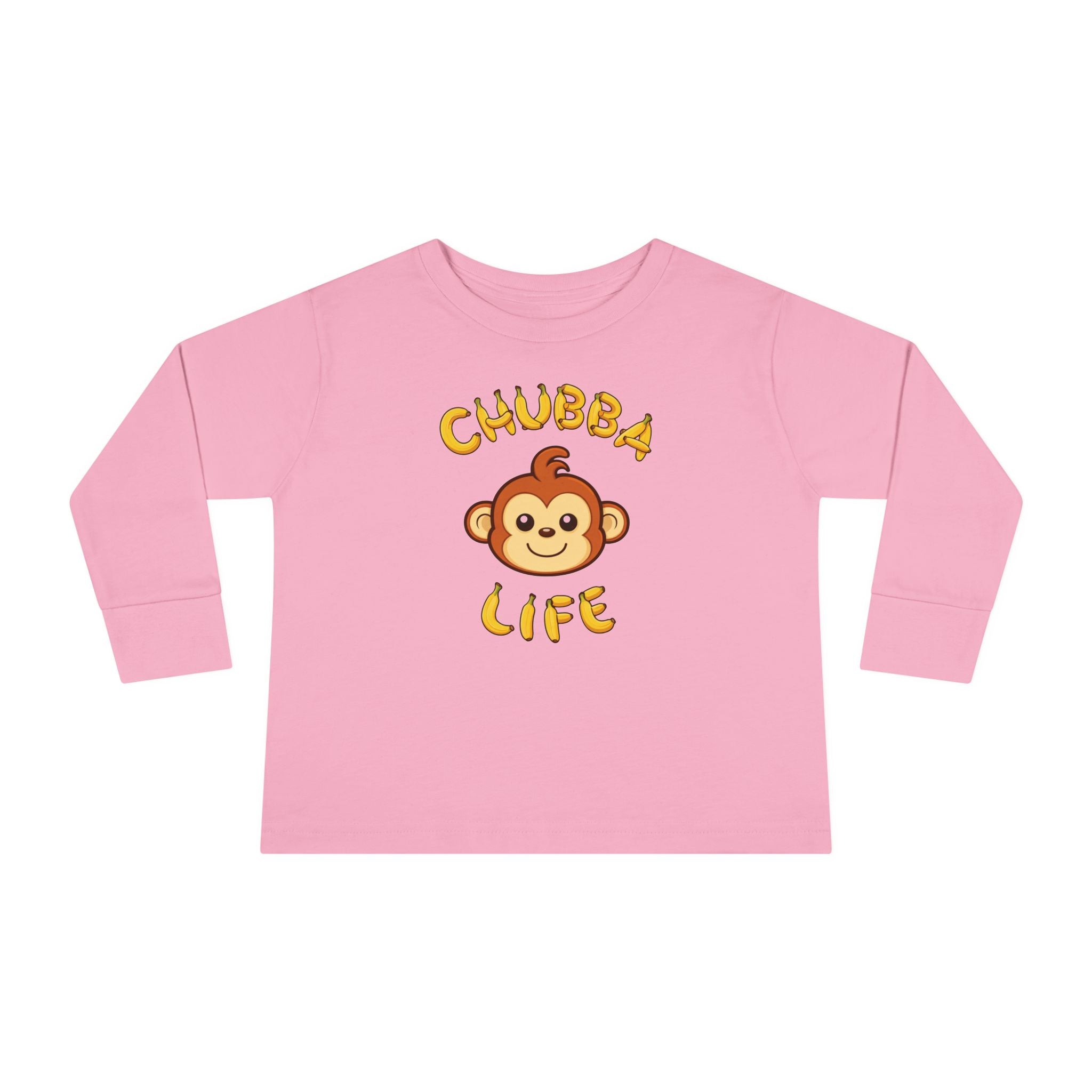 CHUBBA GEAR Toddler Long Sleeve Tee – Chubba Life Monkey Graphic