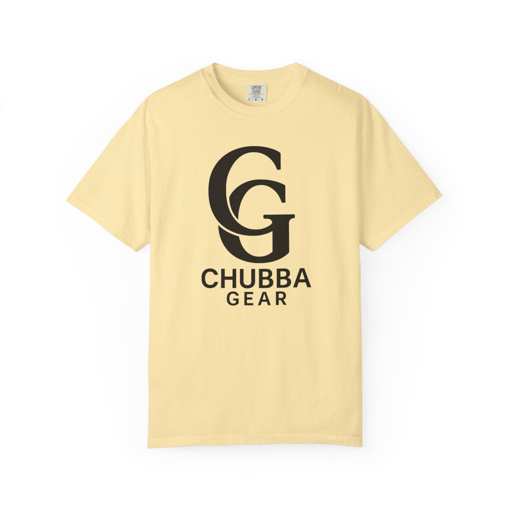 Chubba Gear Logo Tee — Minimal Turtle Back Graphic T-Shirt