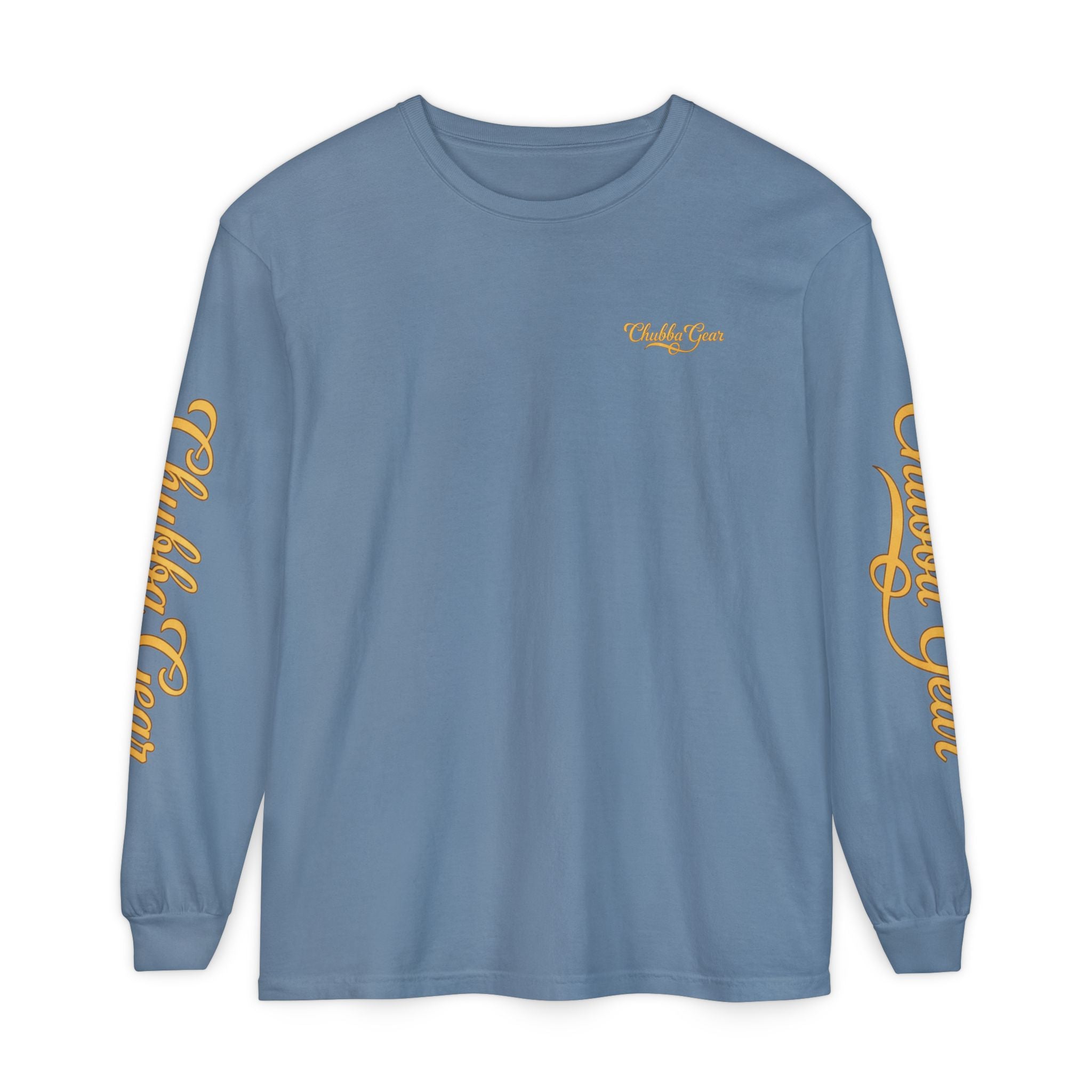 Chubba Gear Sunset Manta Ray Garment-Dyed Long Sleeve Tee