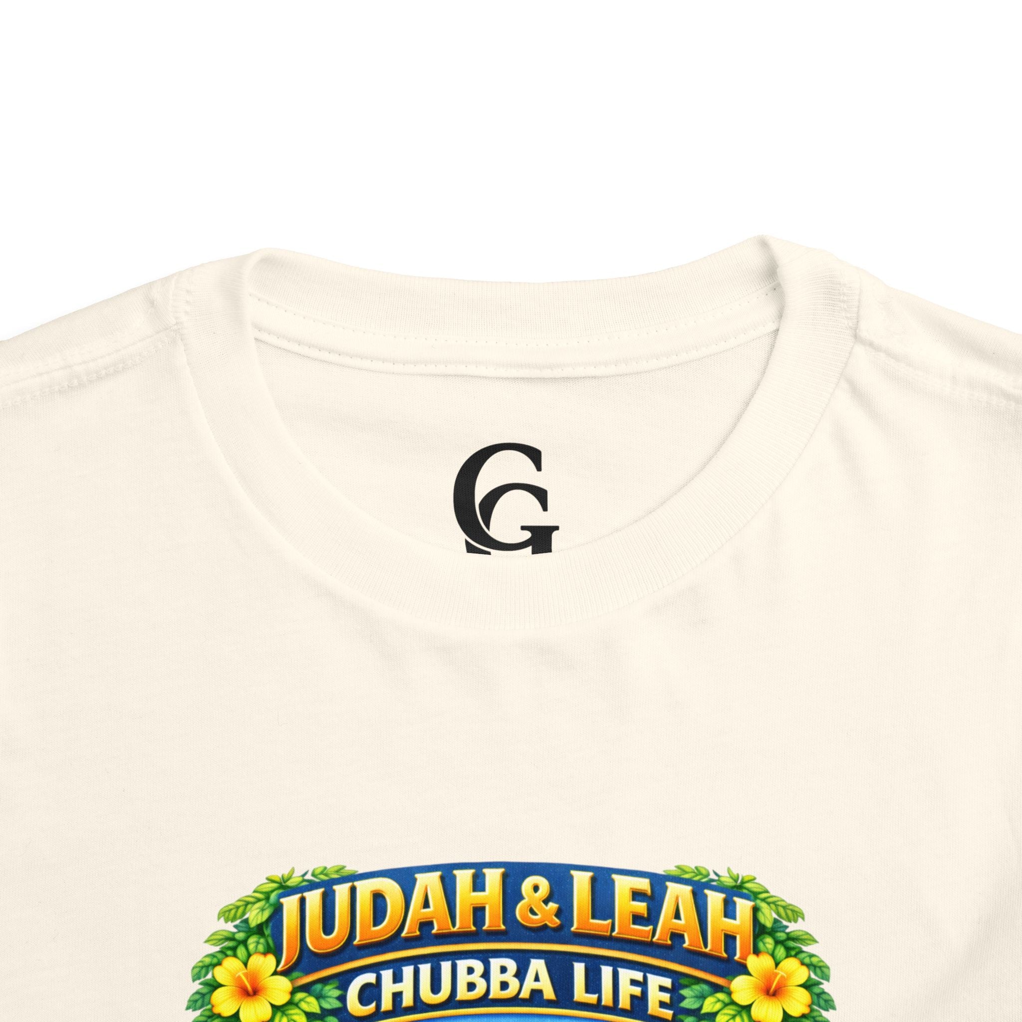 CHUBBA GEAR Toddler Tee - "Judah & Leah Chubba Life" Cute Matching lion cubs Graphic Shirt