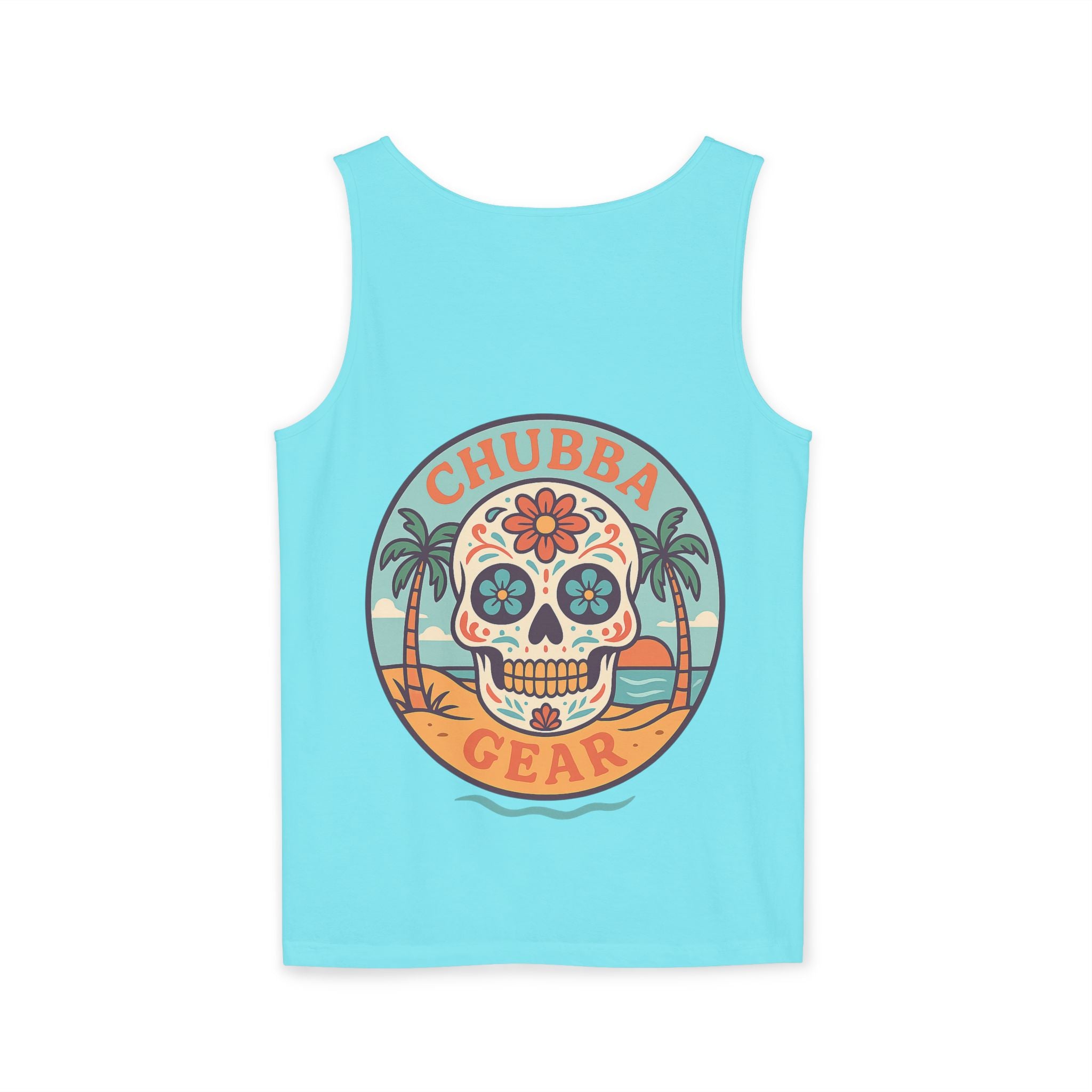 CHUBBA GEAR Skull Beach Tank Top | Graphic Summer Surf Tank