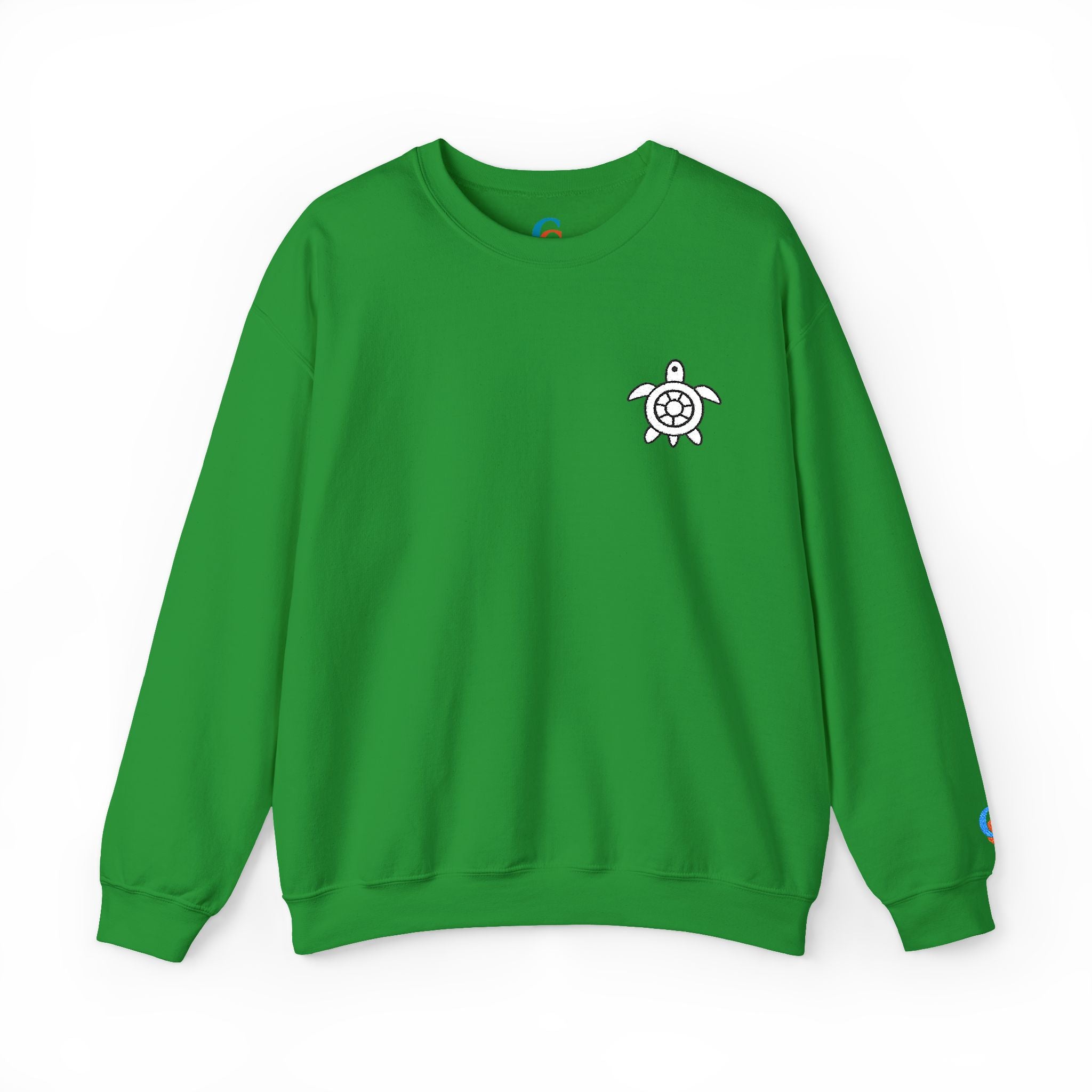 CHUBBA GEAR Sea Turtle Embroidered Crewneck Sweatshirt