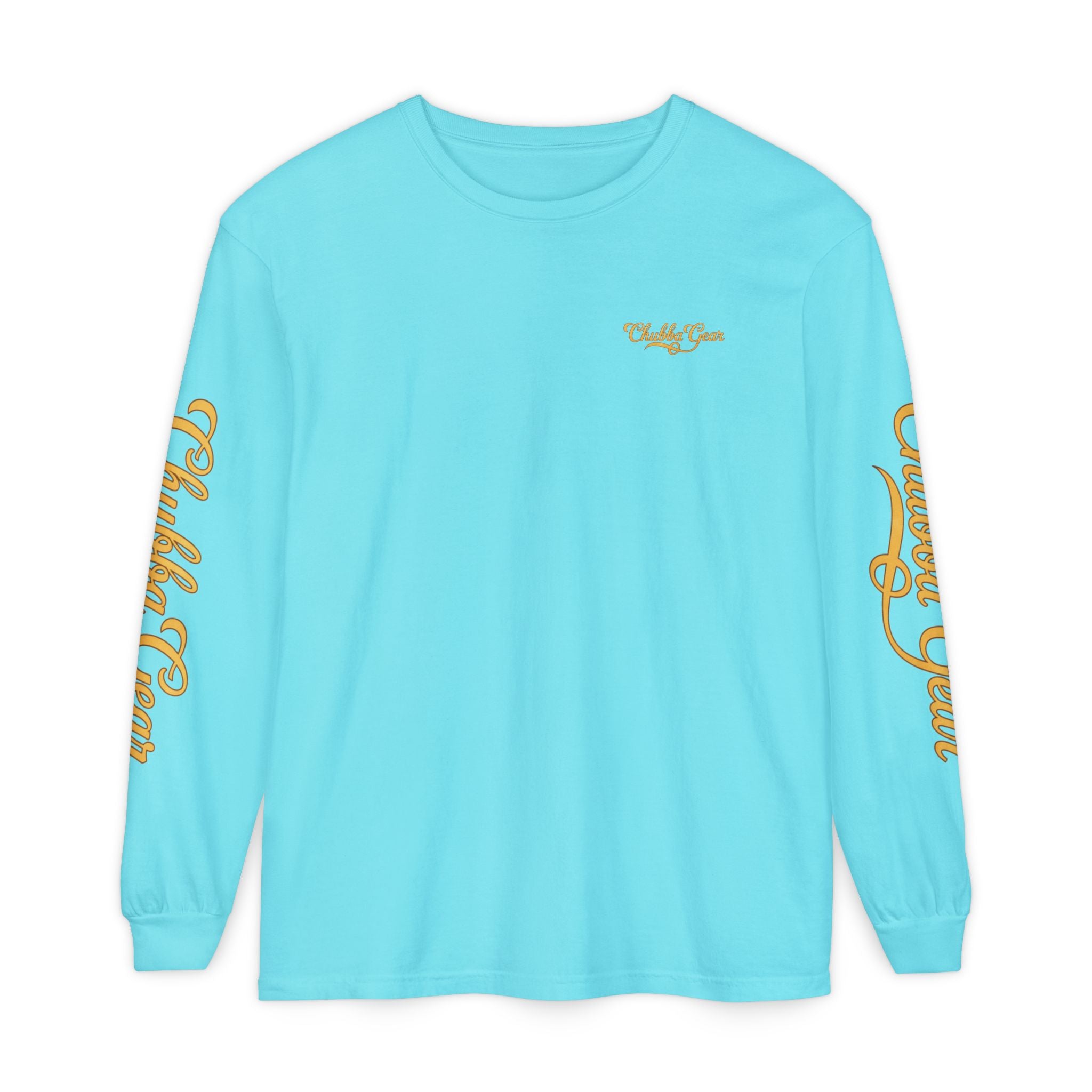 Chubba Gear Sunset Manta Ray Garment-Dyed Long Sleeve Tee