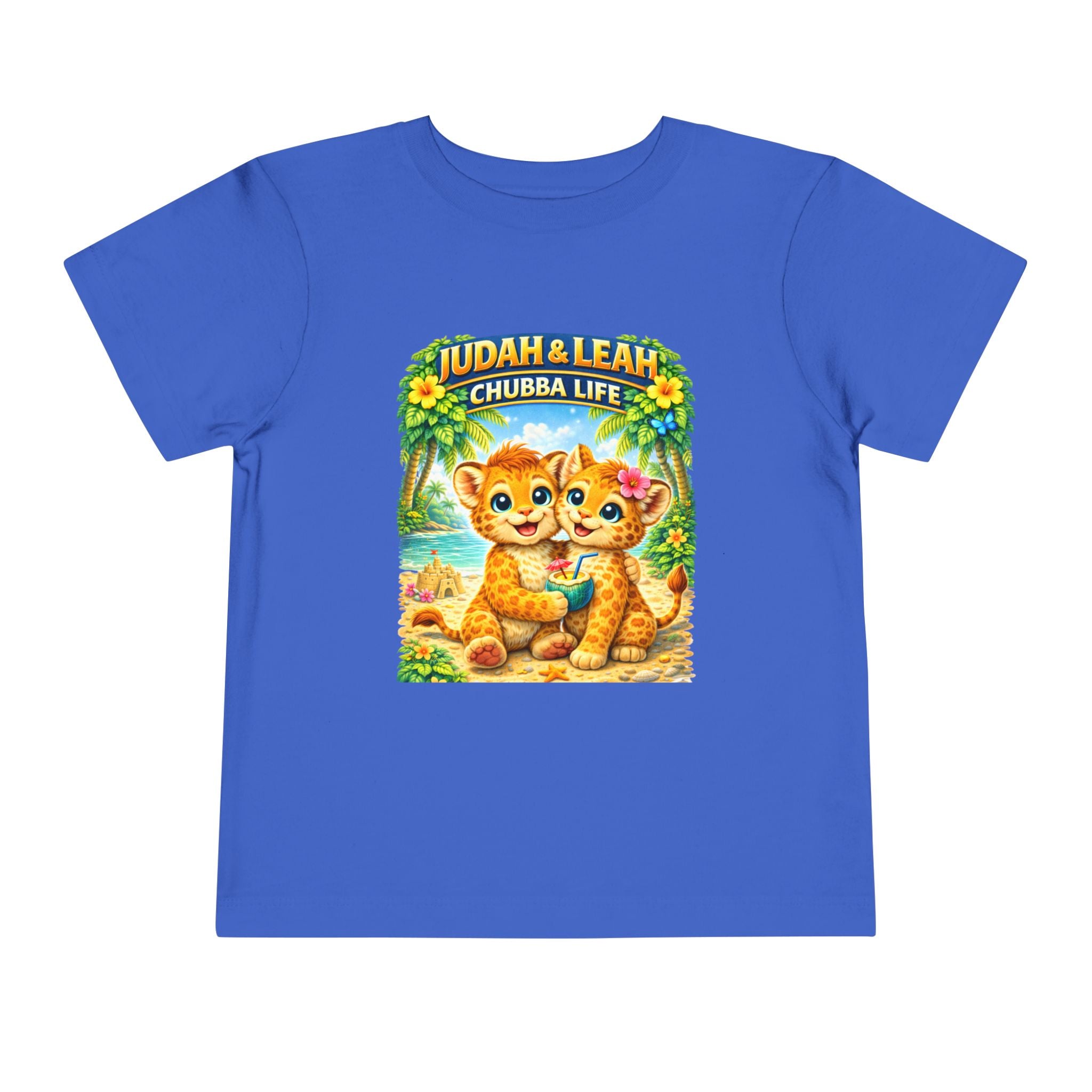 CHUBBA GEAR Toddler Tee - "Judah & Leah Chubba Life" Cute Matching lion cubs Graphic Shirt