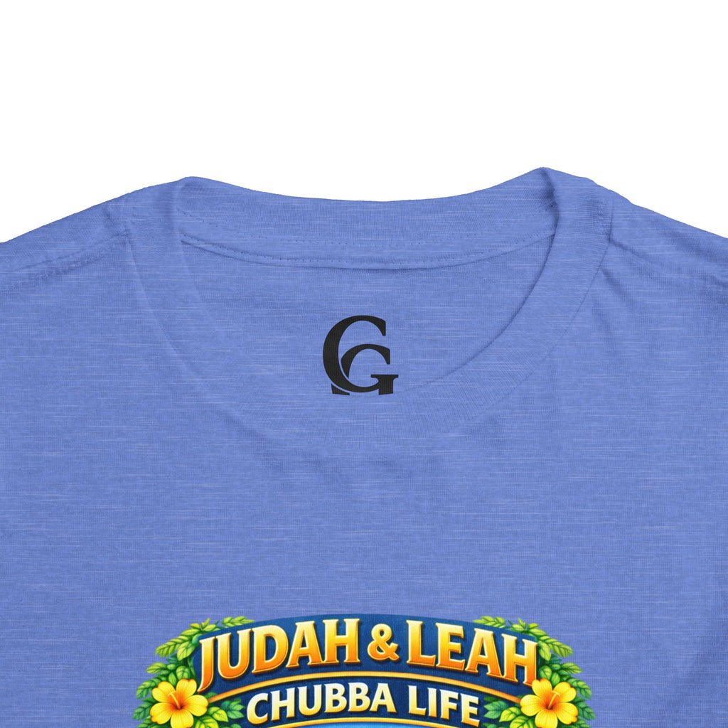 CHUBBA GEAR Toddler Tee - "Judah & Leah Chubba Life" Cute Matching lion cubs Graphic Shirt