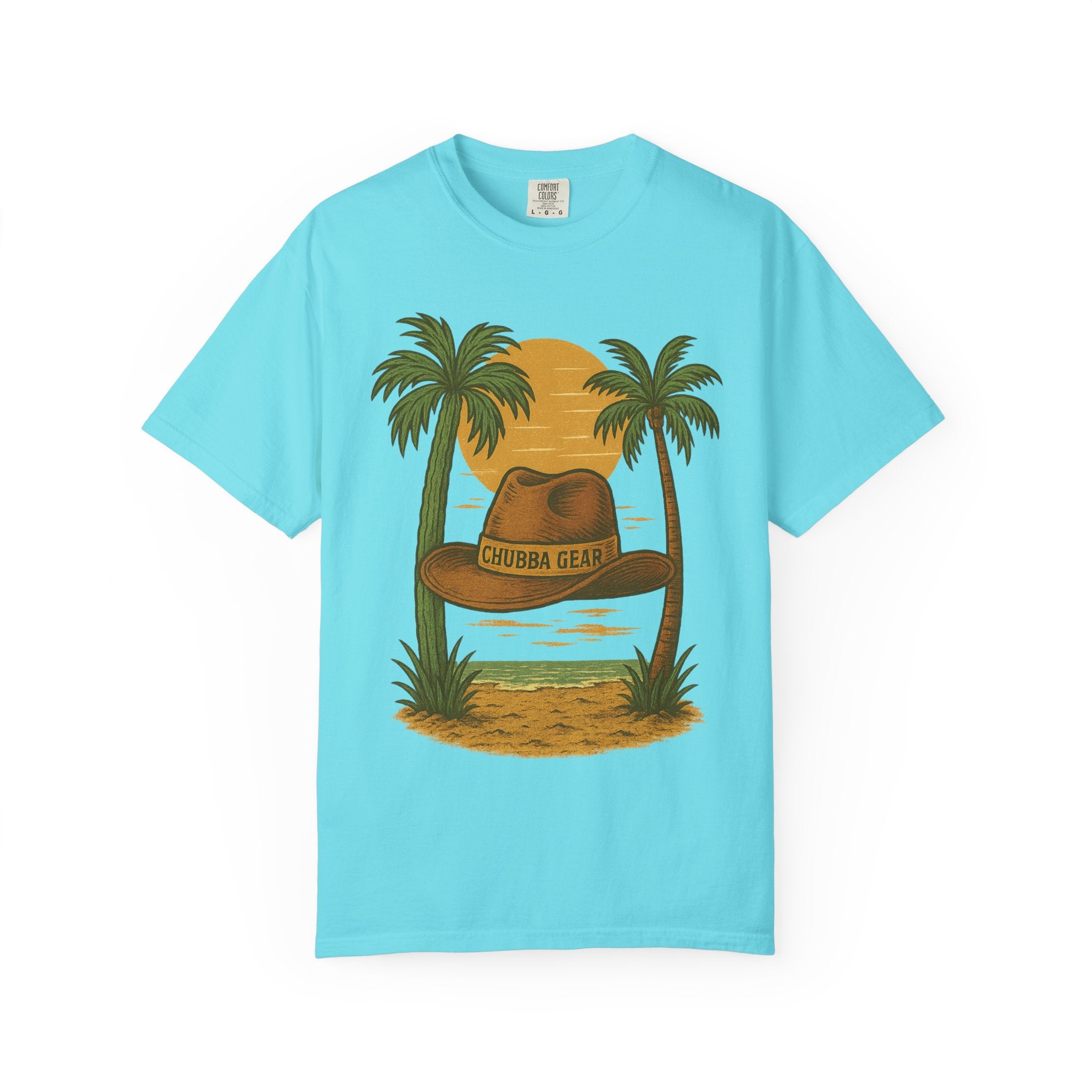 T-Shirt 'Tropical Sunset' Hat Graphic T-Shirt