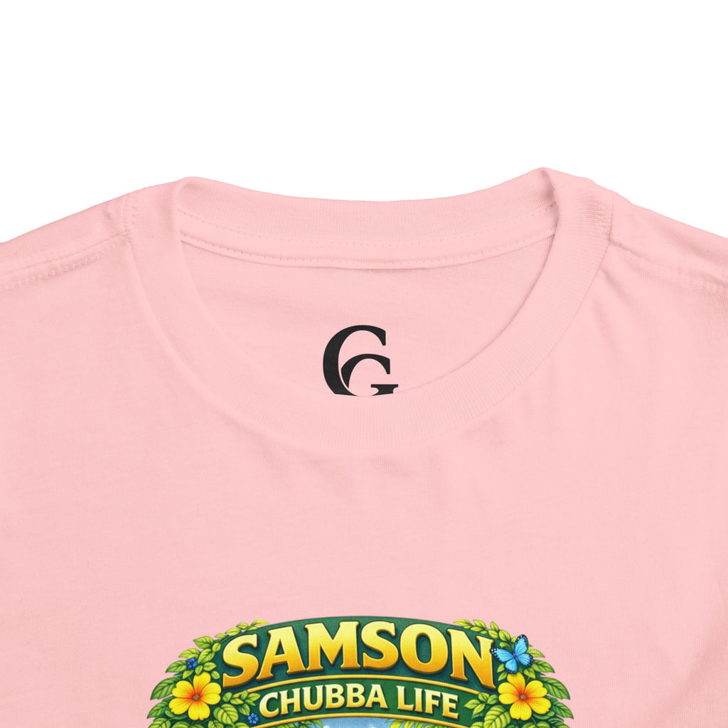 CHUBBA GEAR Samson Chubba Life Toddler Tee - Cute Tropical Orangutan Shirt for Kids