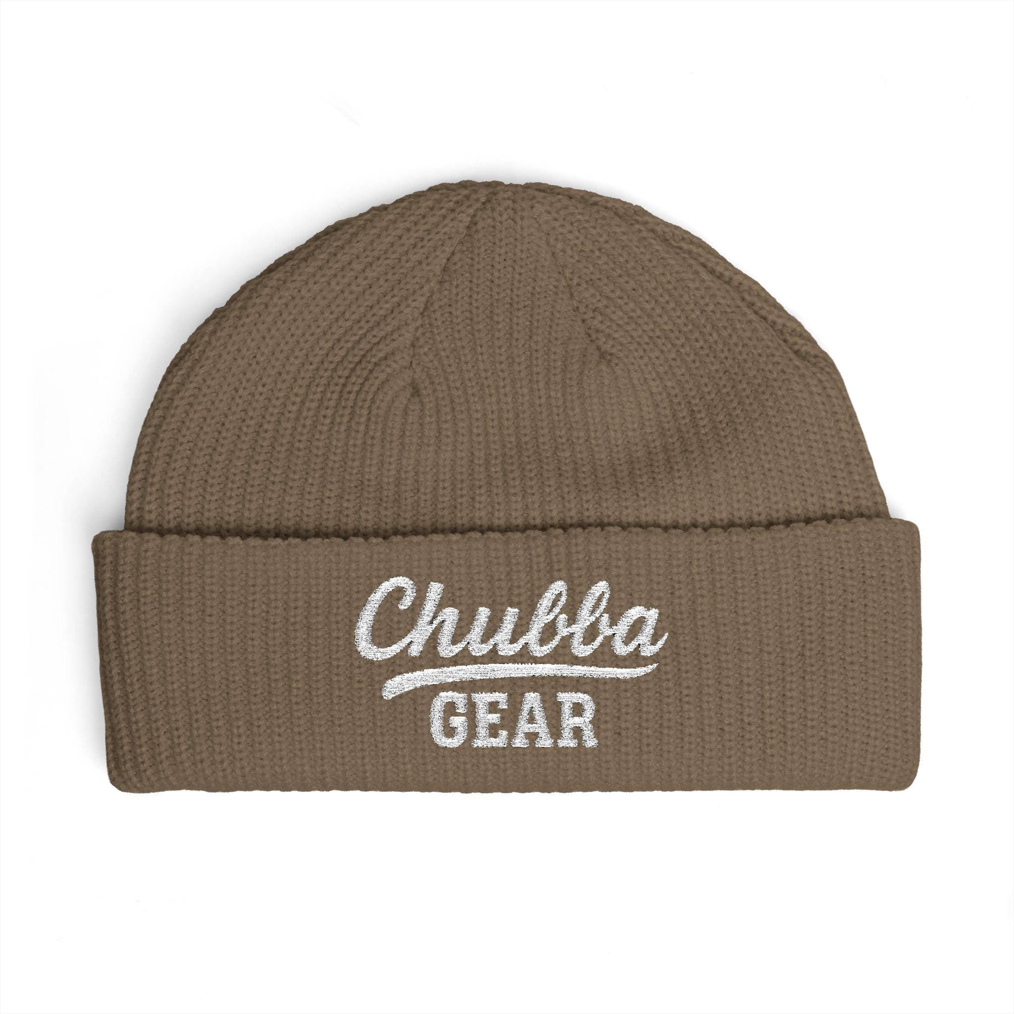 CHUBBA GEAR Cuff Beanie:  Embroidered Knit Hat — Warm Casual Streetwear Beanie