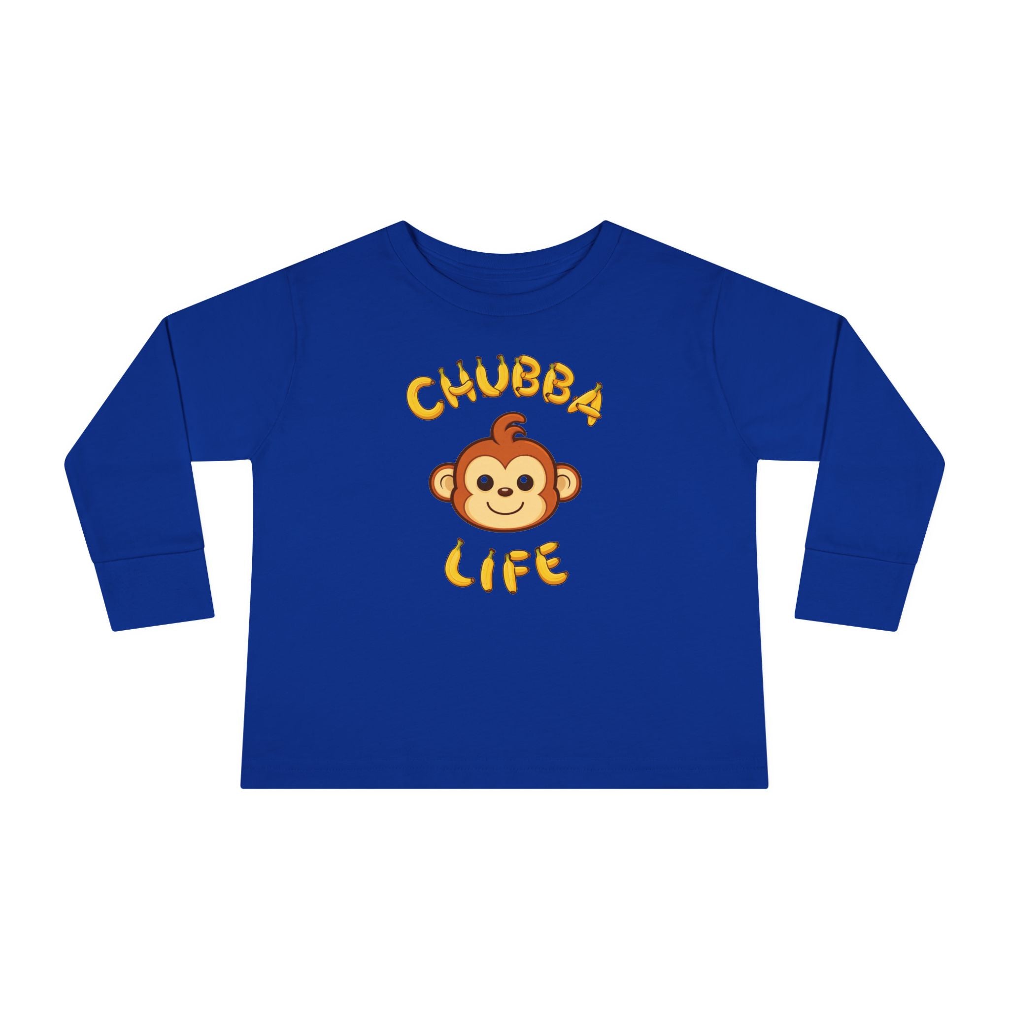CHUBBA GEAR Toddler Long Sleeve Tee – Chubba Life Monkey Graphic
