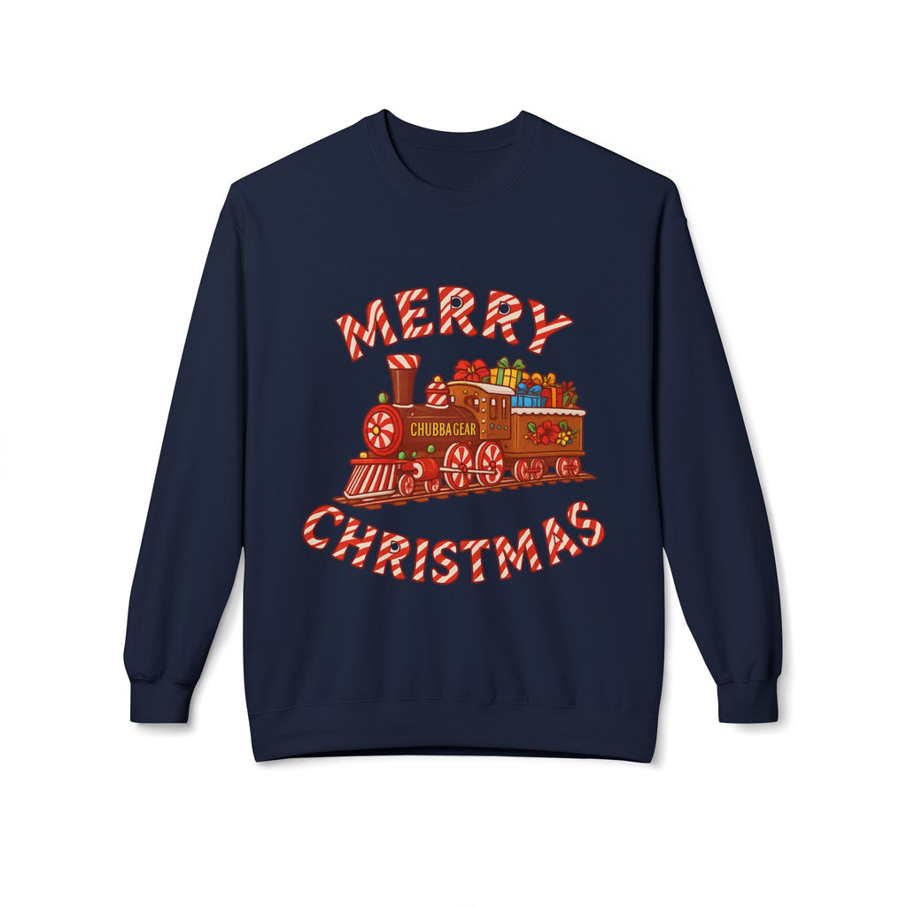 CHUBBA GEAR Christmas Train Sweatshirt - Merry Christmas Holiday Crewneck