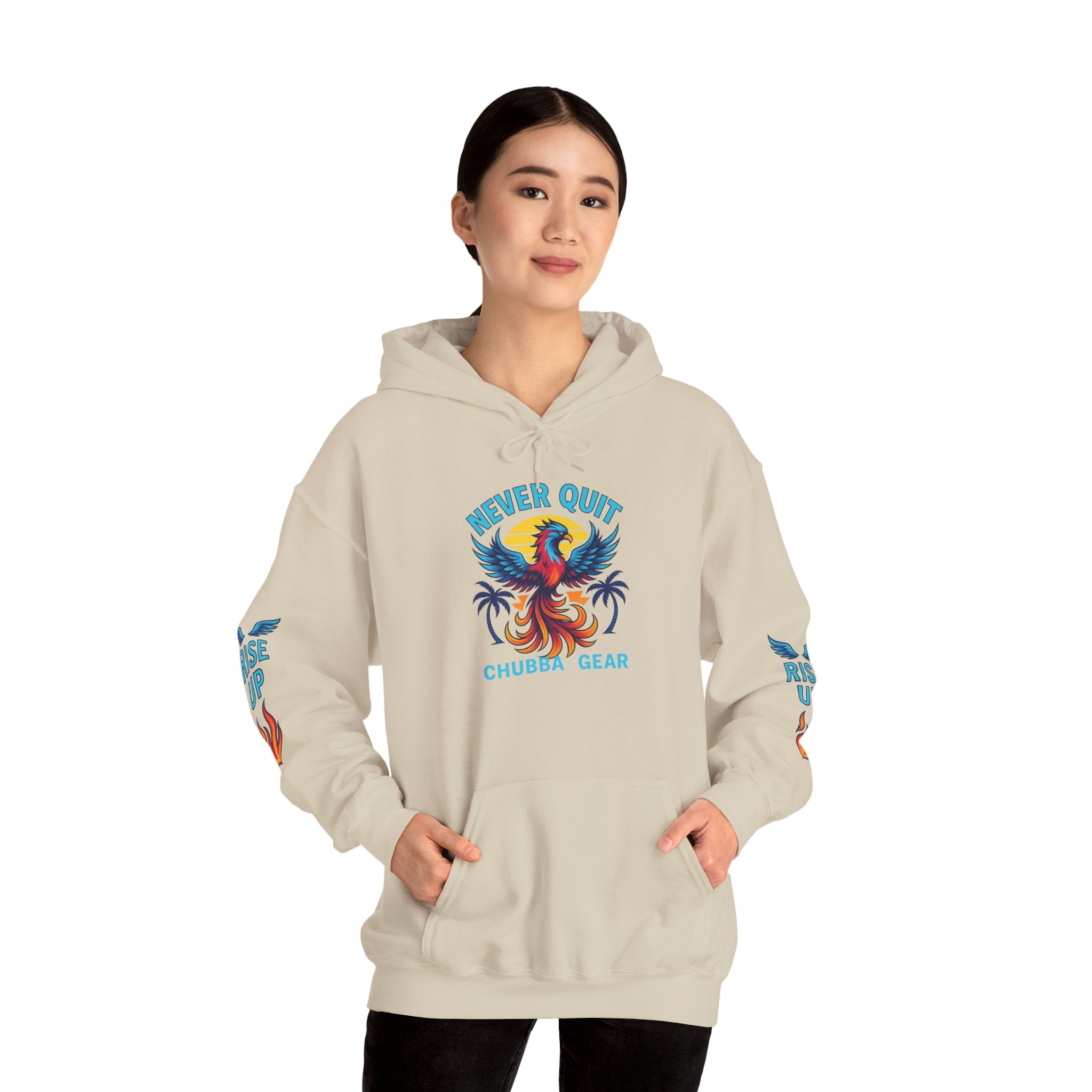 Hoodie CHUBBA GEAR Phoenix Hoodie — "Never Quit" Inspirational Pullover