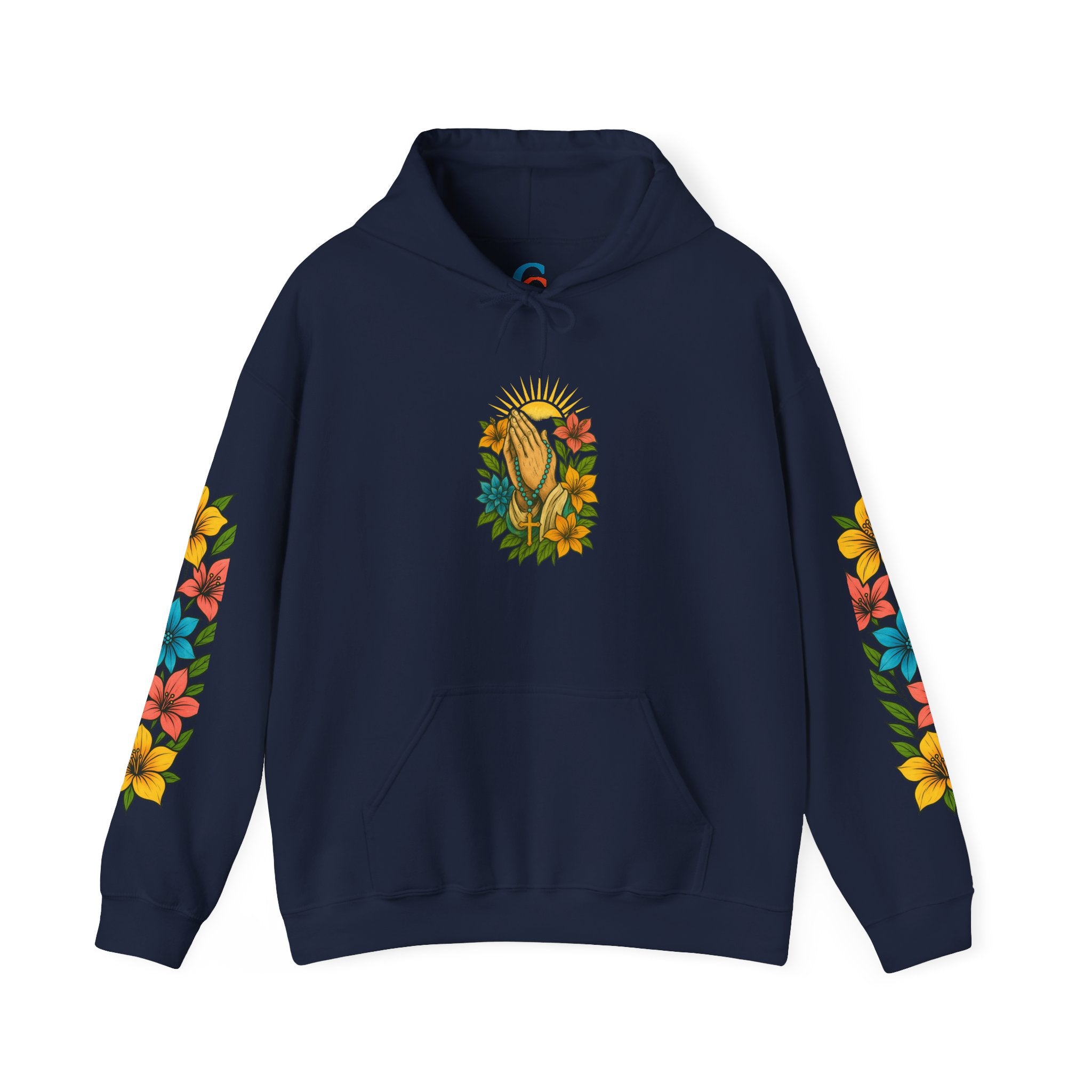 Chubba Gear Floral Hoodie — Vintage Botanical Emblem