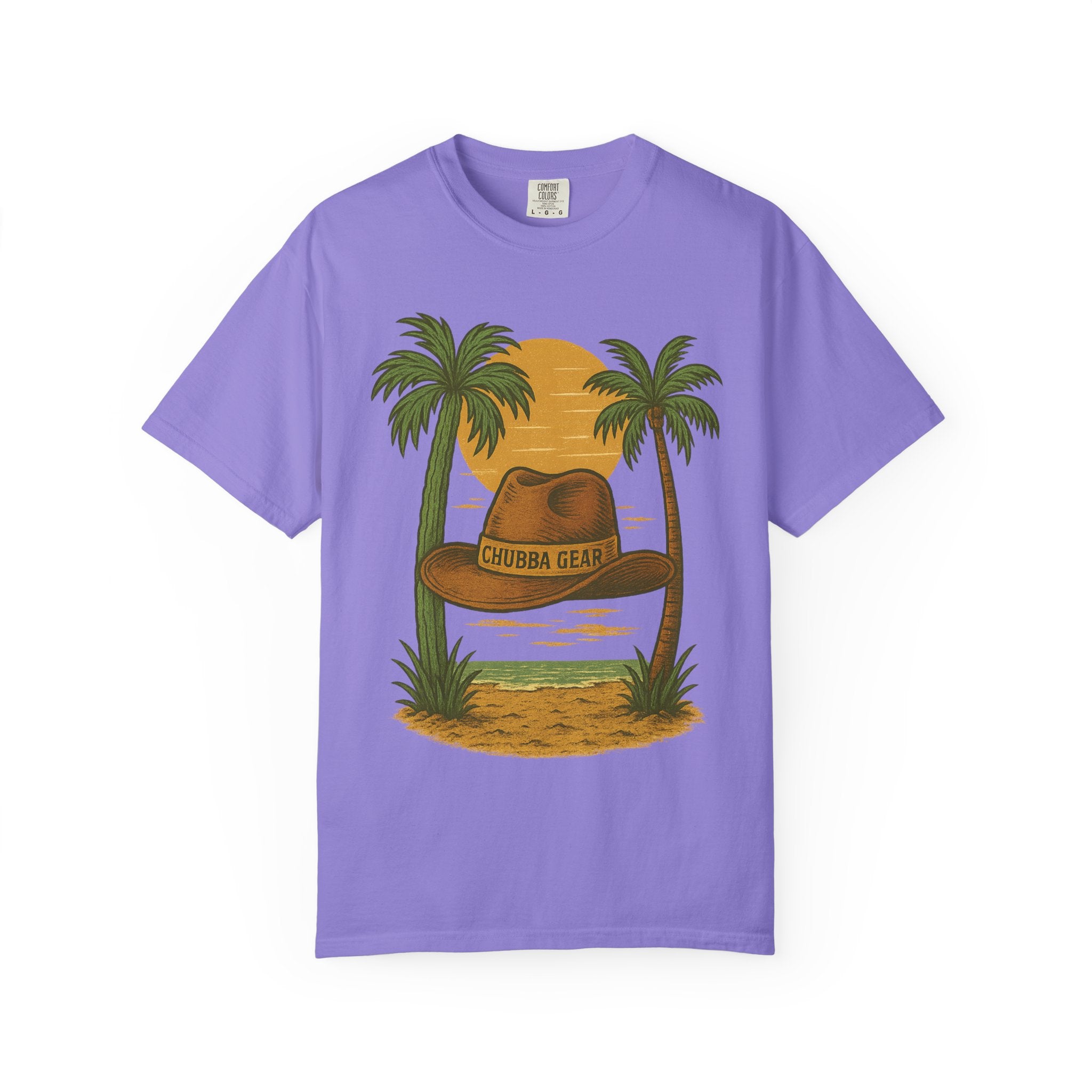 T-Shirt 'Tropical Sunset' Hat Graphic T-Shirt