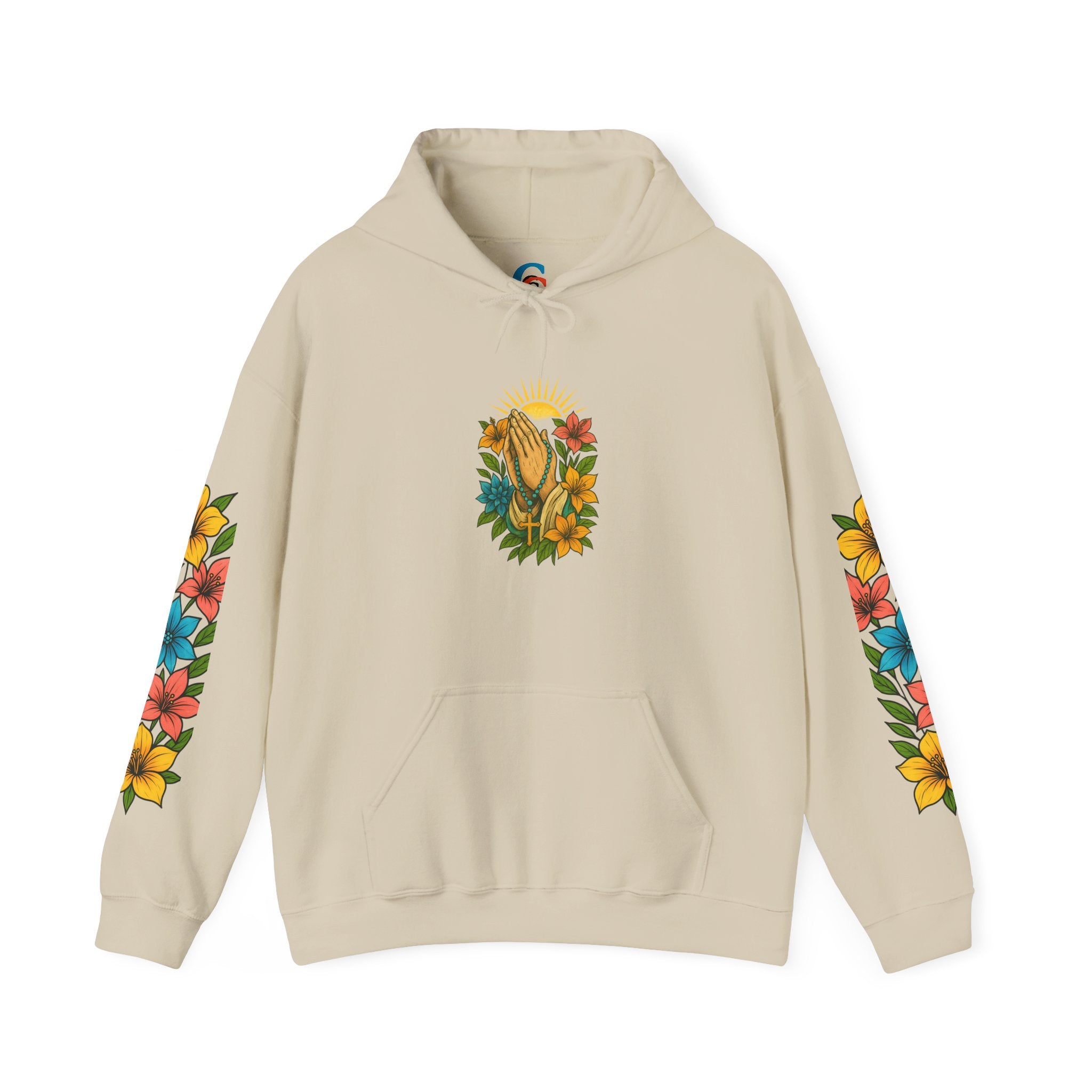 Chubba Gear Floral Hoodie — Vintage Botanical Emblem